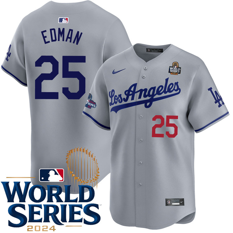 Tommy Edman Los Angeles Dodgers Road Limited World Series Jersey