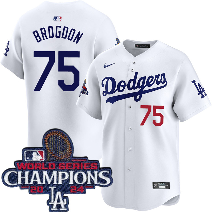 Connor Brogdon Los Angeles Dodgers Home Limited World Series Champions Jersey