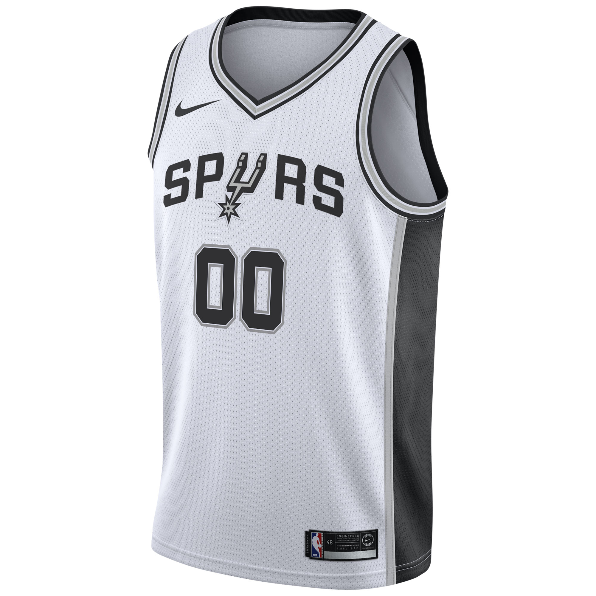 San Antonio Spurs 2020\/21 Swingman Custom Jersey - Association Edition - White