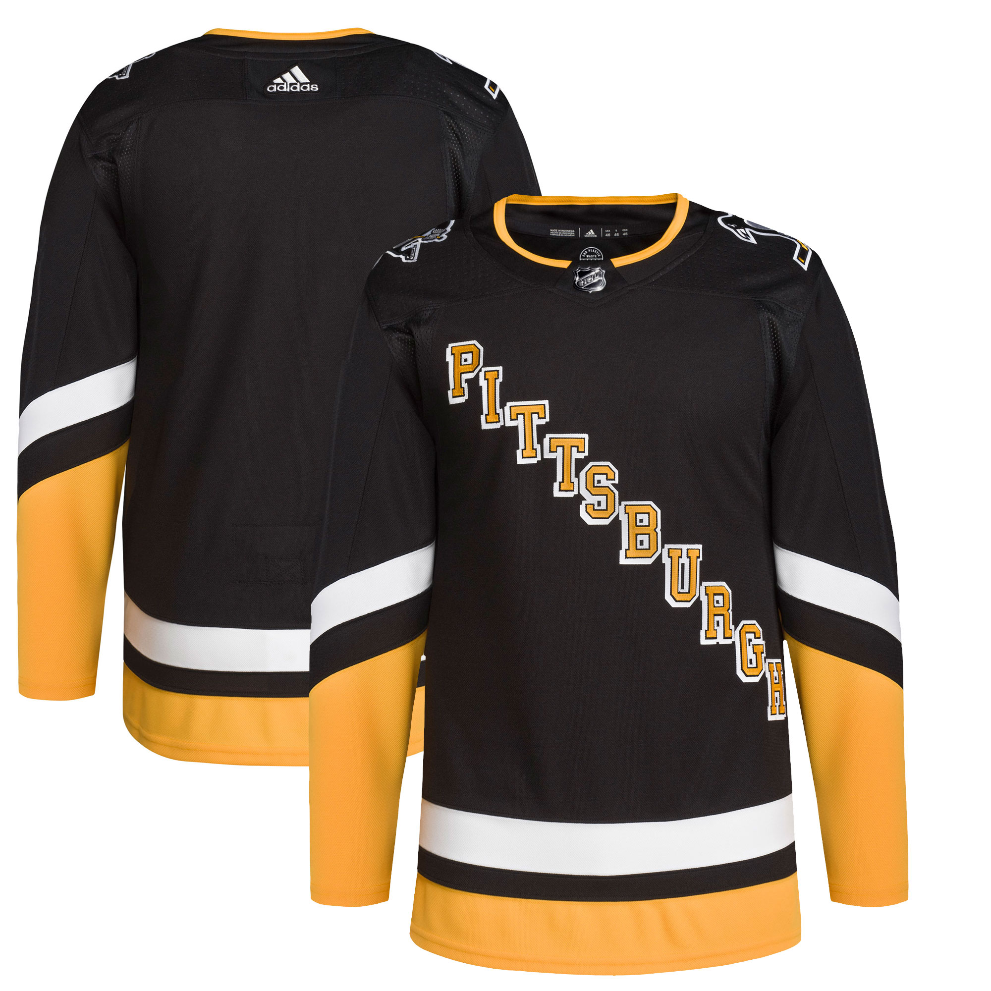 Pittsburgh Penguins adidas 2021\/22 Alternate Primegreen Authentic Jersey - Black