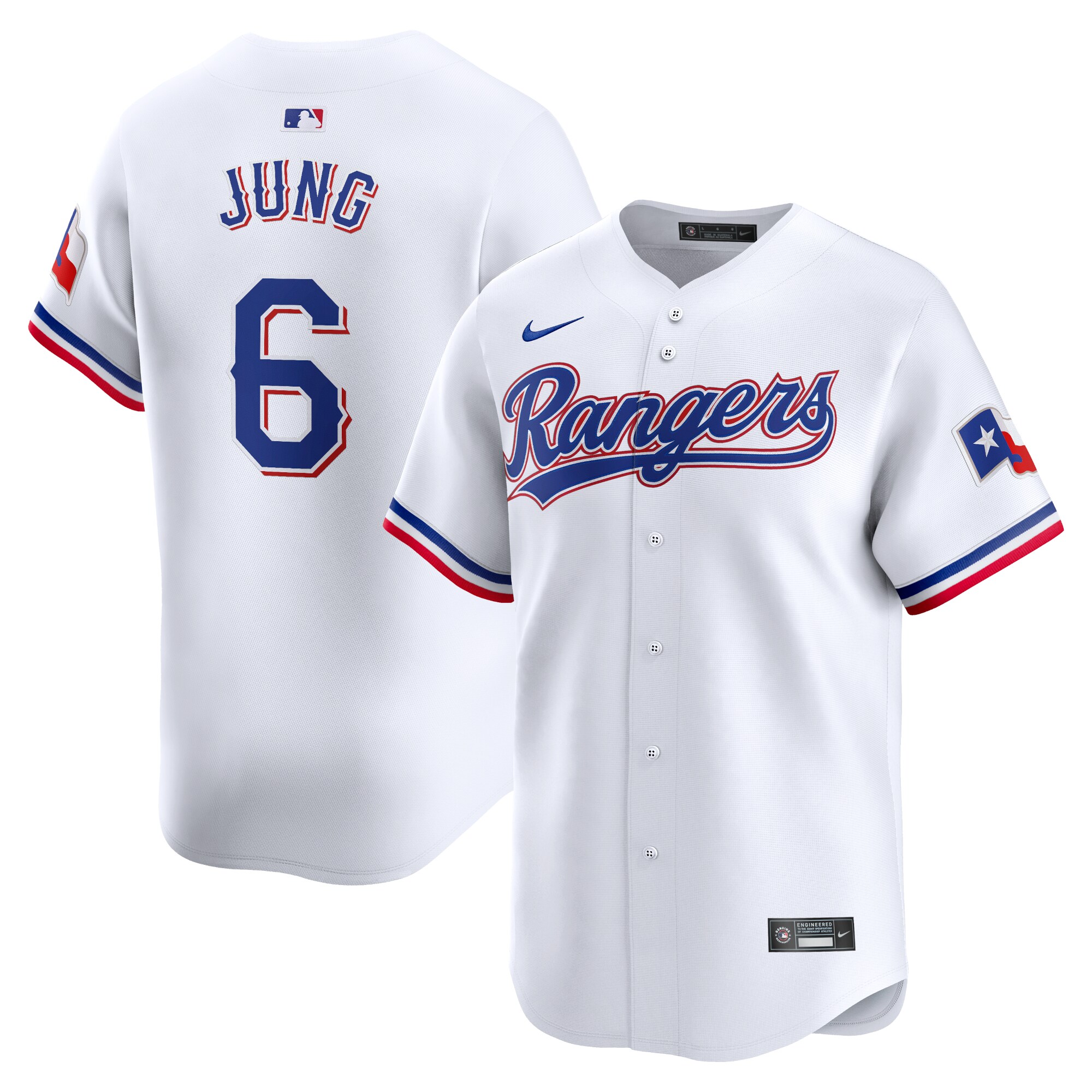 Josh Jung Texas Rangers  Home Limited Player Jersey - White