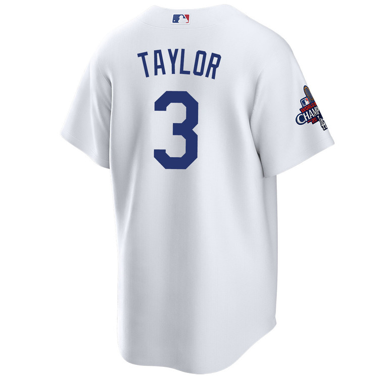 Chris Taylor Los Angeles Dodgers Home World Series Champions Jersey