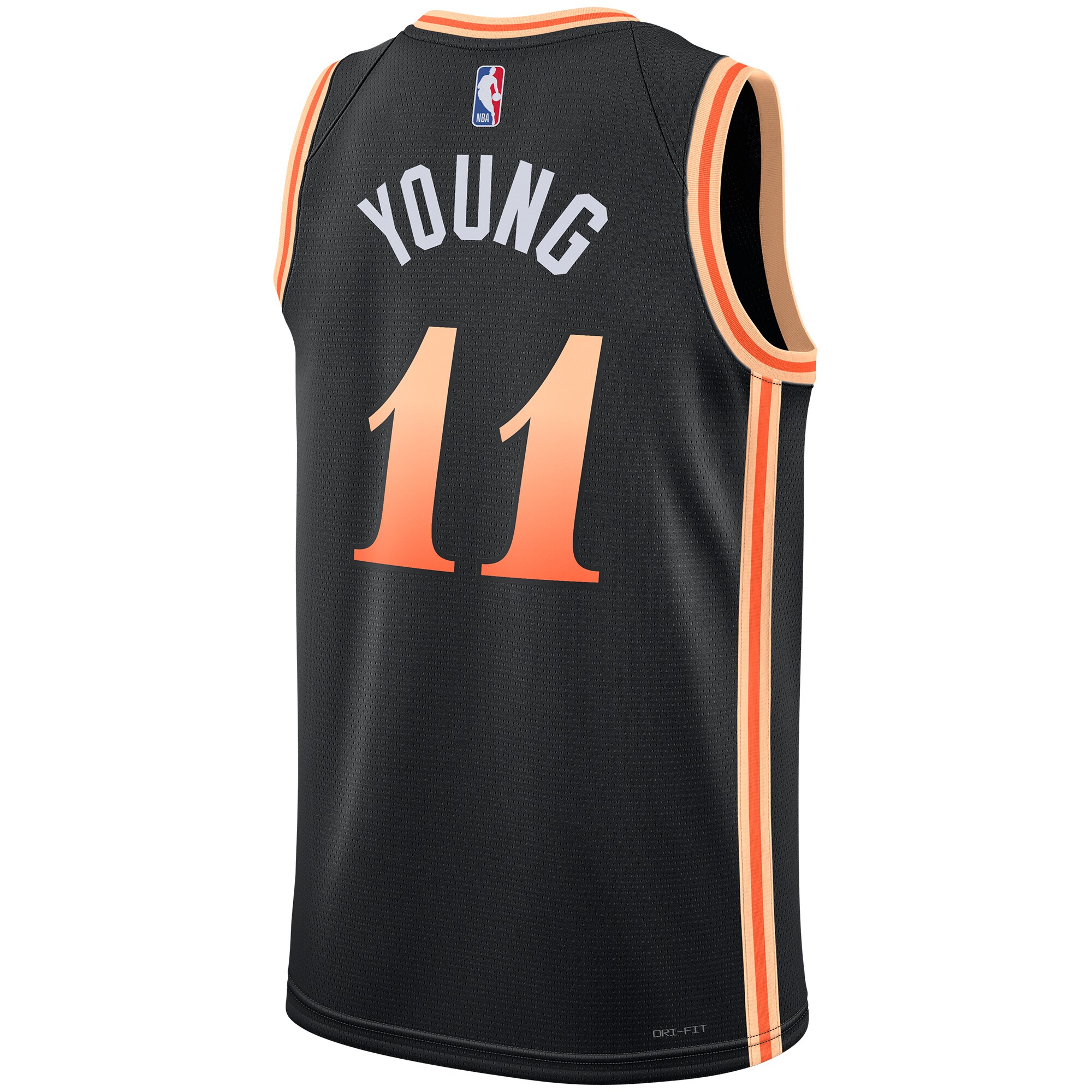 Trae Young Atlanta Hawks  Unisex 2022\/23 Swingman Jersey - City Edition - Black