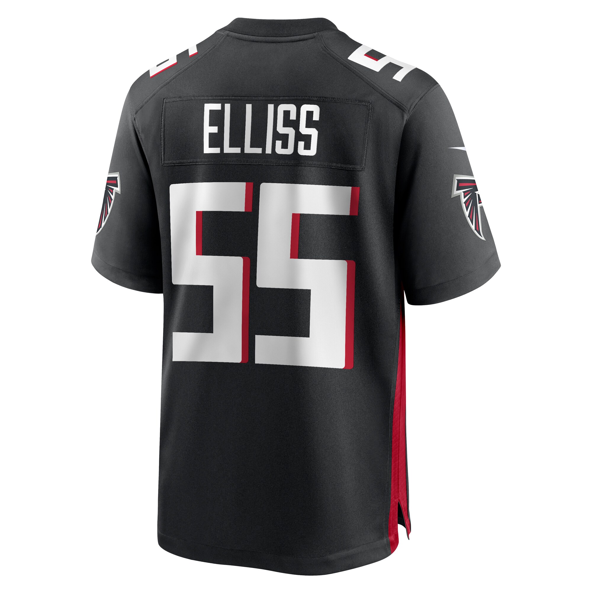 Kaden Elliss Atlanta Falcons  Game Player Jersey - Black