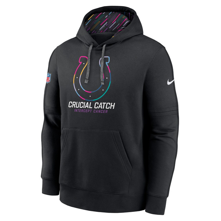 Indianapolis Colts 2024 Crucial Catch Club Pullover Hoodie - Black