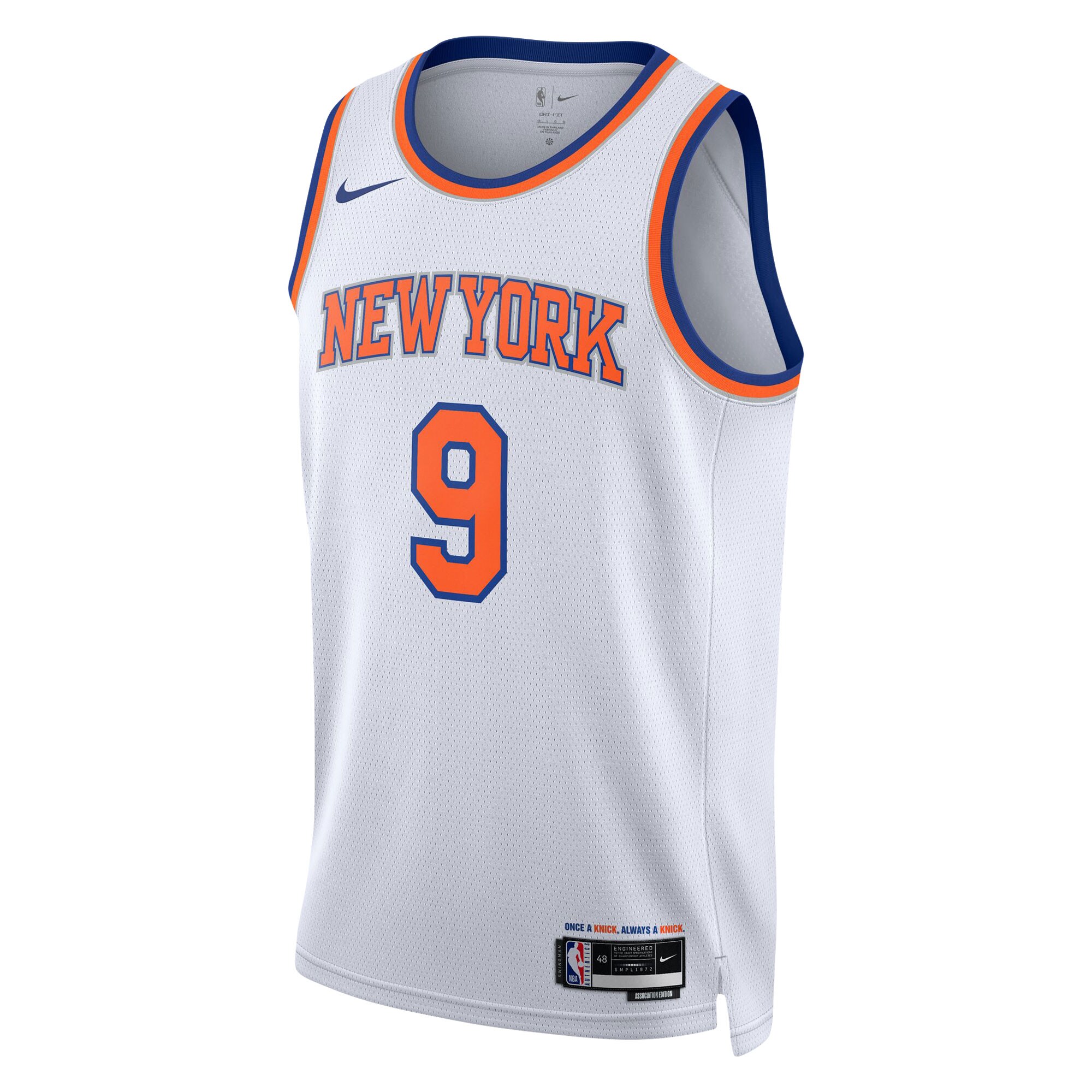 RJ Barrett New York Knicks Unisex Swingman Jersey - Association Edition - White