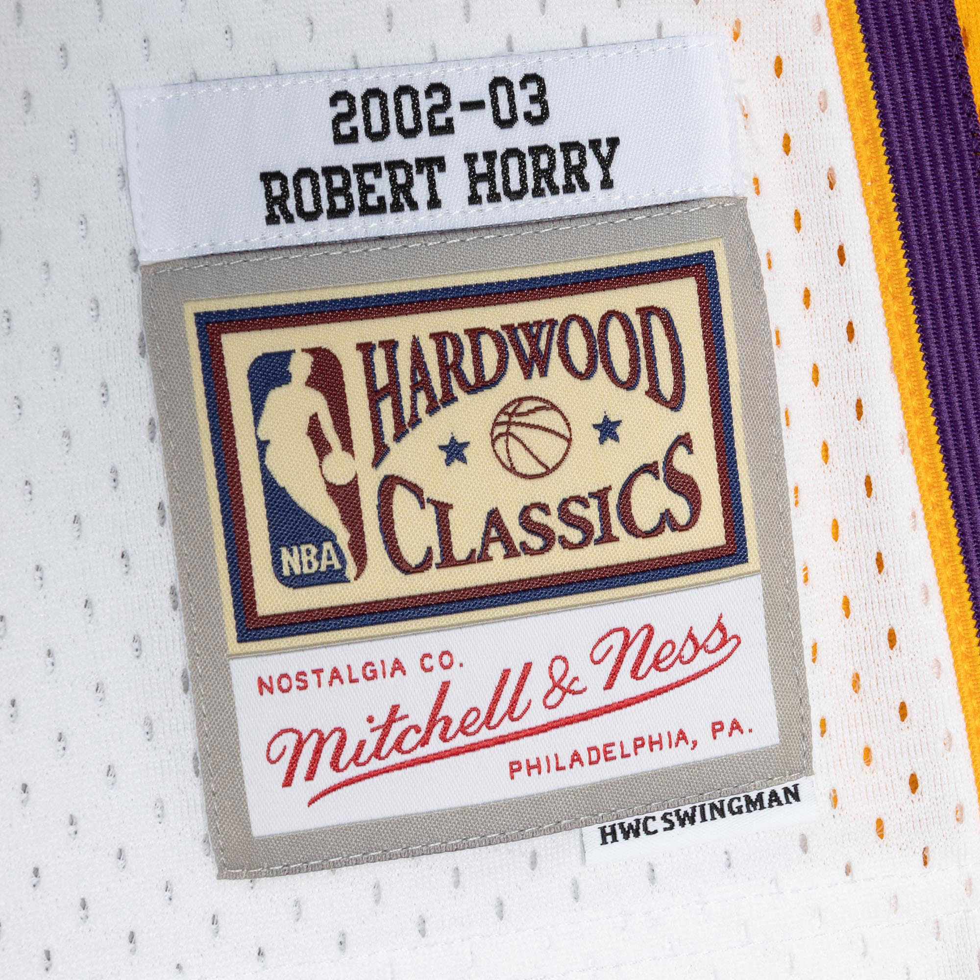 Robert Horry Los Angeles Lakers Mitchell & Ness 2001\/02 Hardwood Classics Swingman Jersey - White