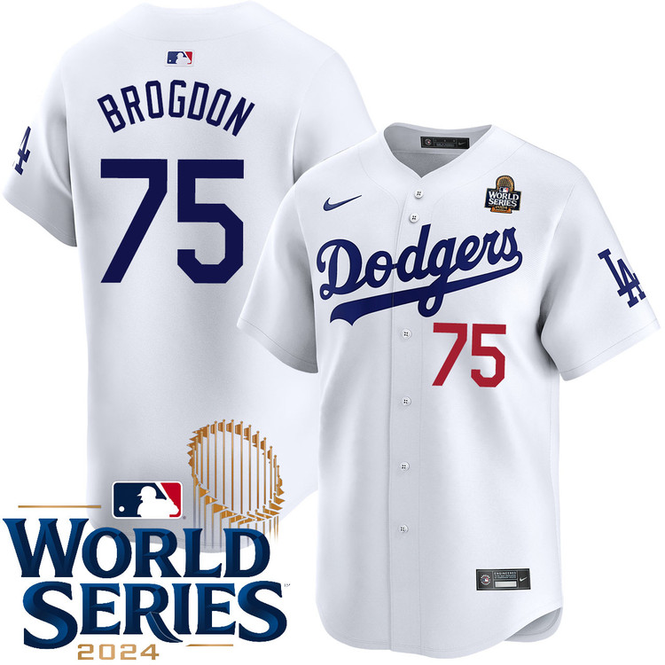 Connor Brogdon Los Angeles Dodgers Youth Home Limited World Series Jersey