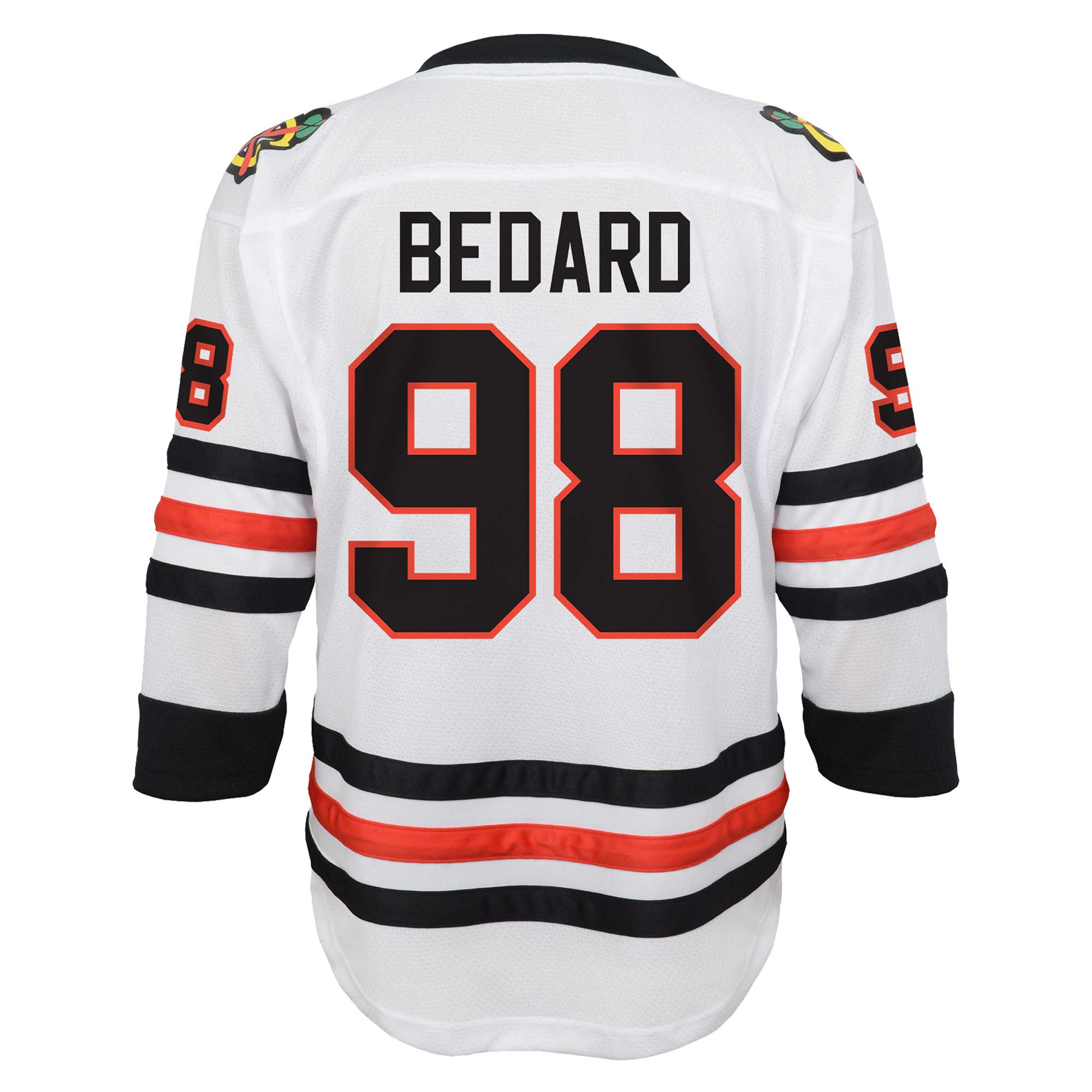 Connor Bedard Chicago Blackhawks Youth Away Replica Player Jersey - White
