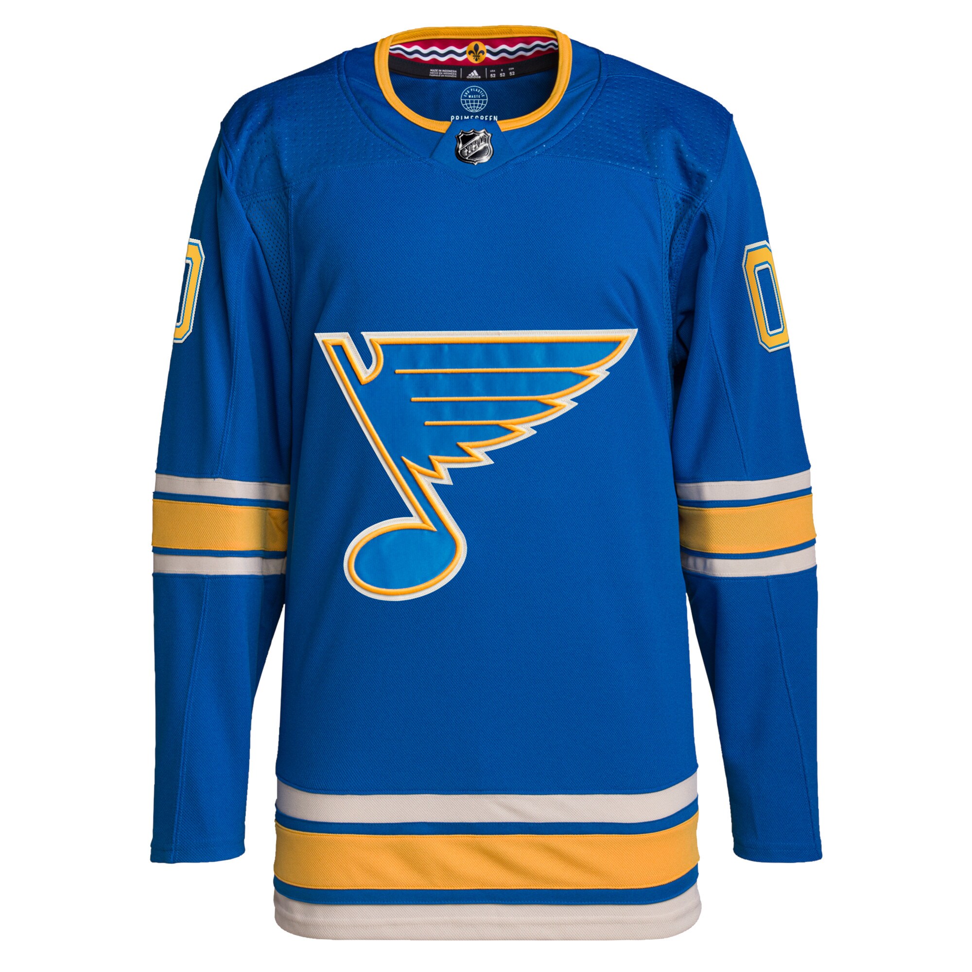 St. Louis Blues adidas Alternate Primegreen Authentic Custom Jersey - Blue