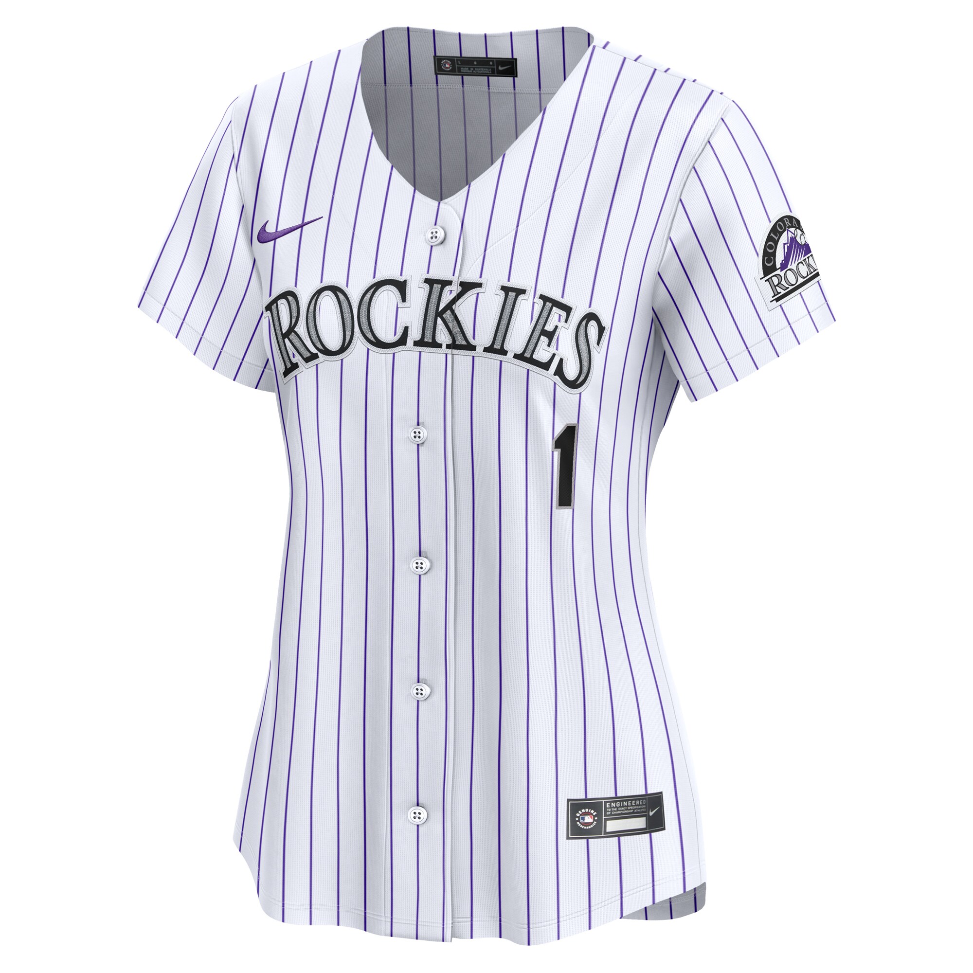 Colorado Rockies  Women's #1 Mom Home Limited Jersey - White