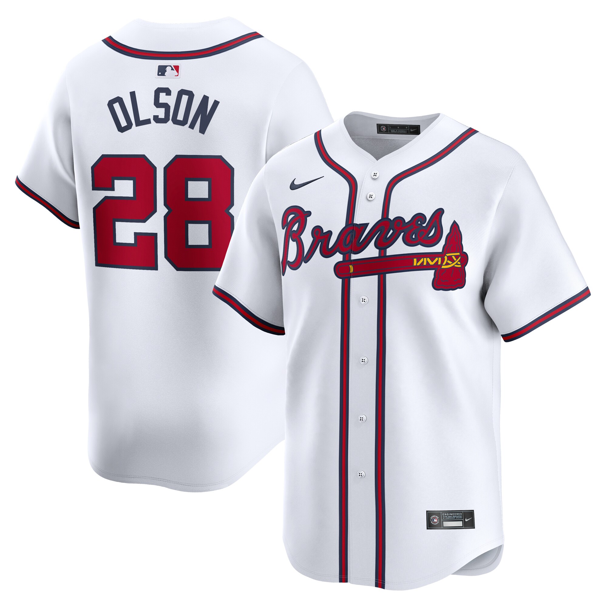 Matt Olson Atlanta Braves  Youth Home Limited Player Jersey - White