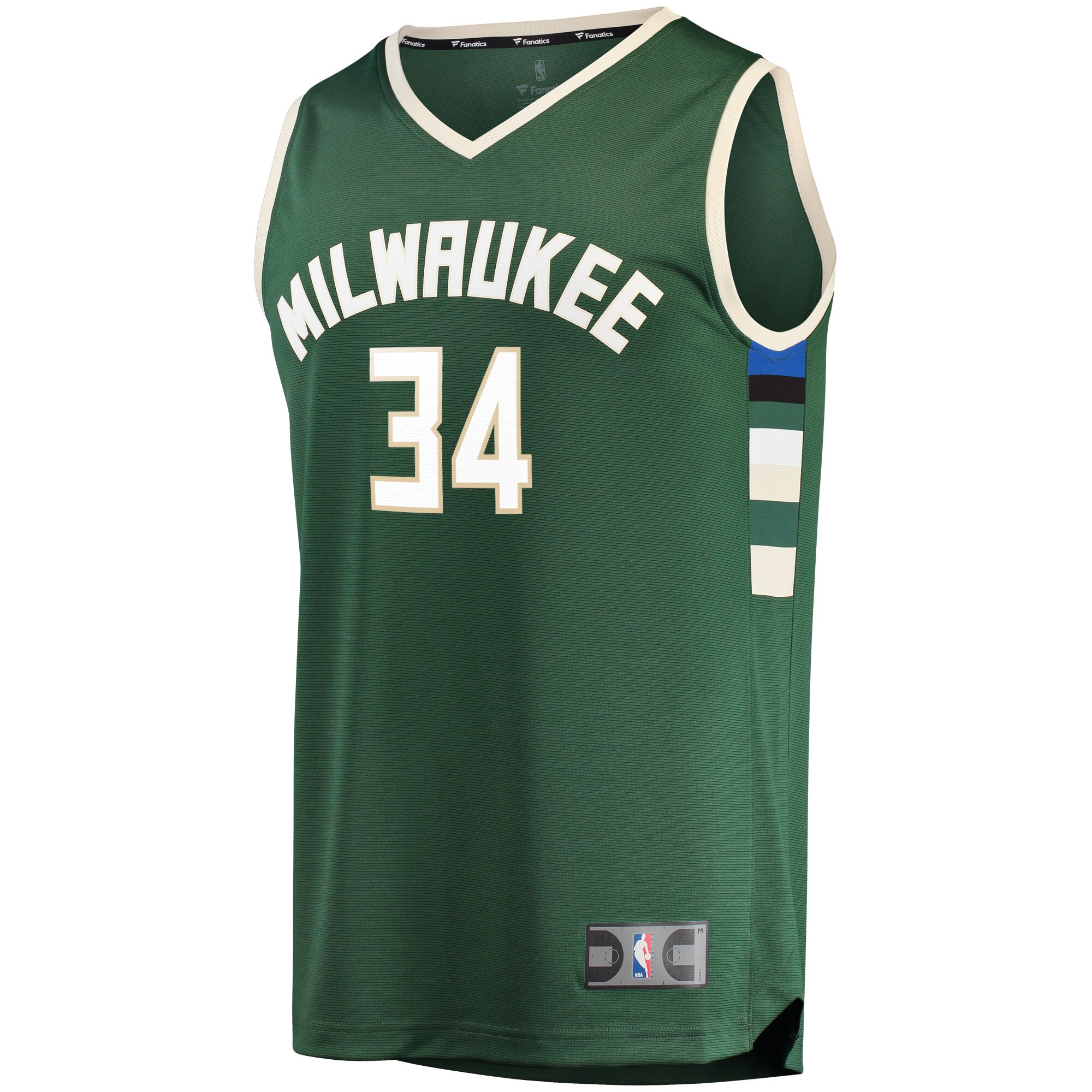 Giannis Antetokounmpo Milwaukee Bucks Fanatics Fast Break Replica Jersey Green - Icon Edition