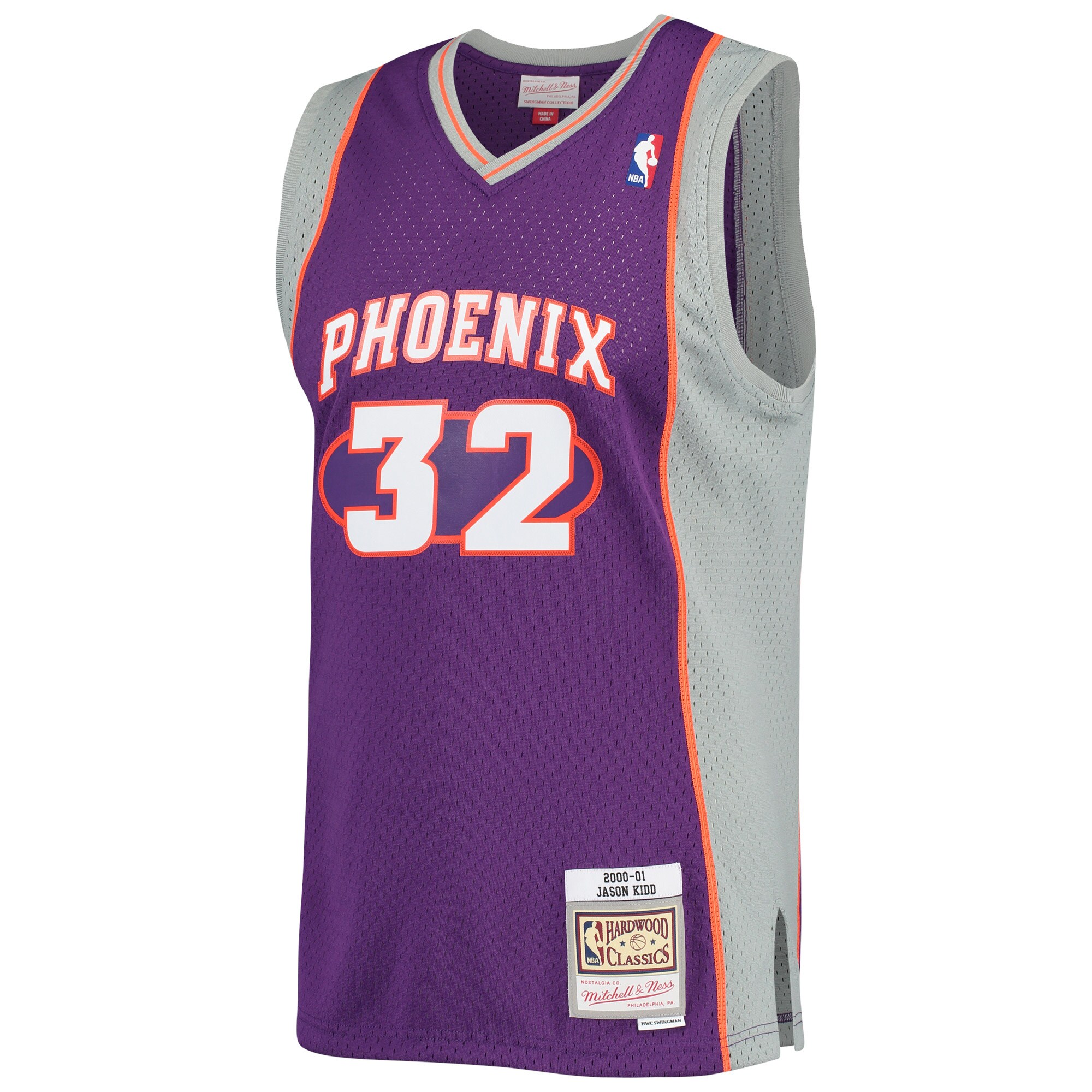 Jason Kidd Phoenix Suns Mitchell & Ness Big & Tall Hardwood Classics 2000\/01 Swingman Jersey - Purple