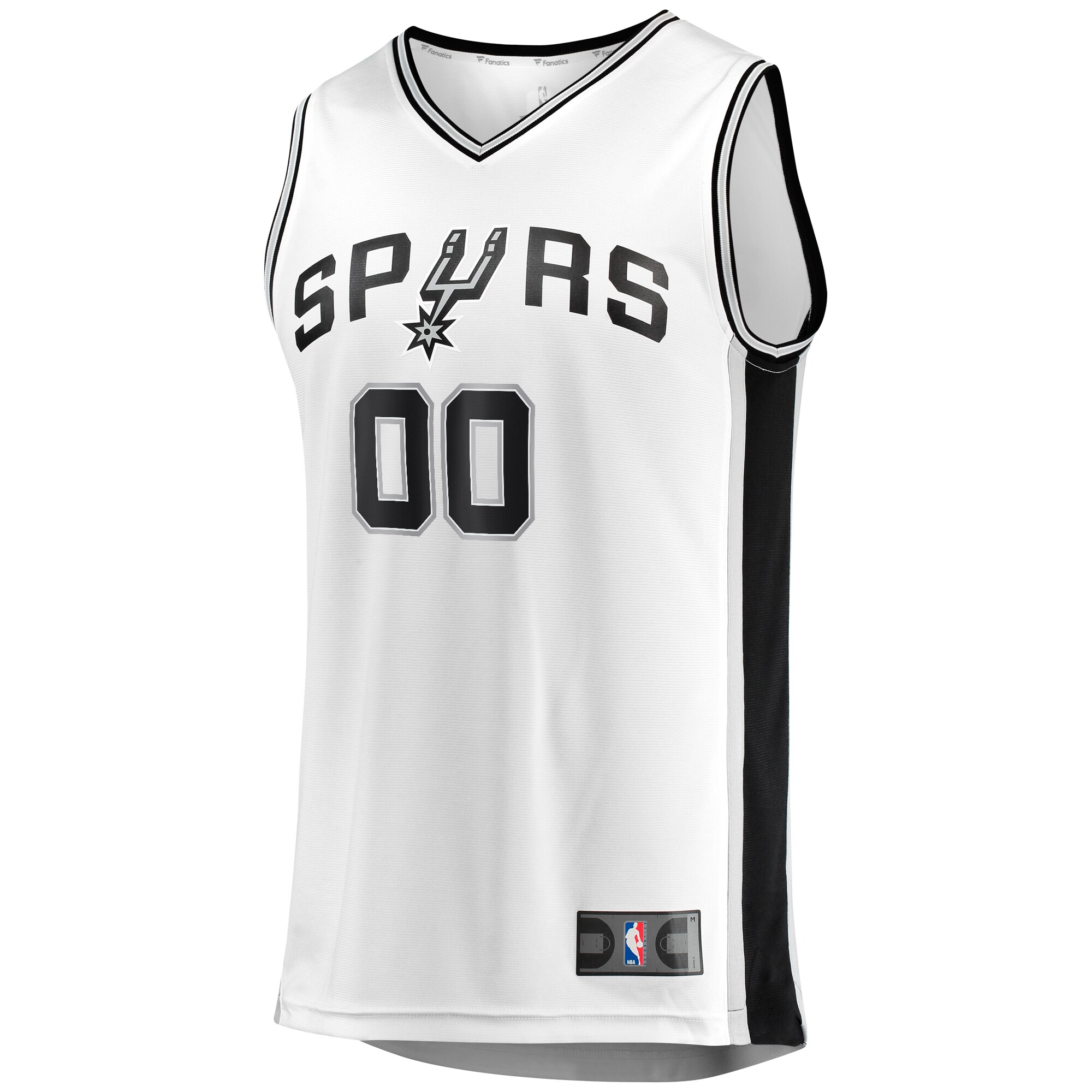 San Antonio Spurs Fanatics Fast Break Custom Replica Jersey - Association Edition - White