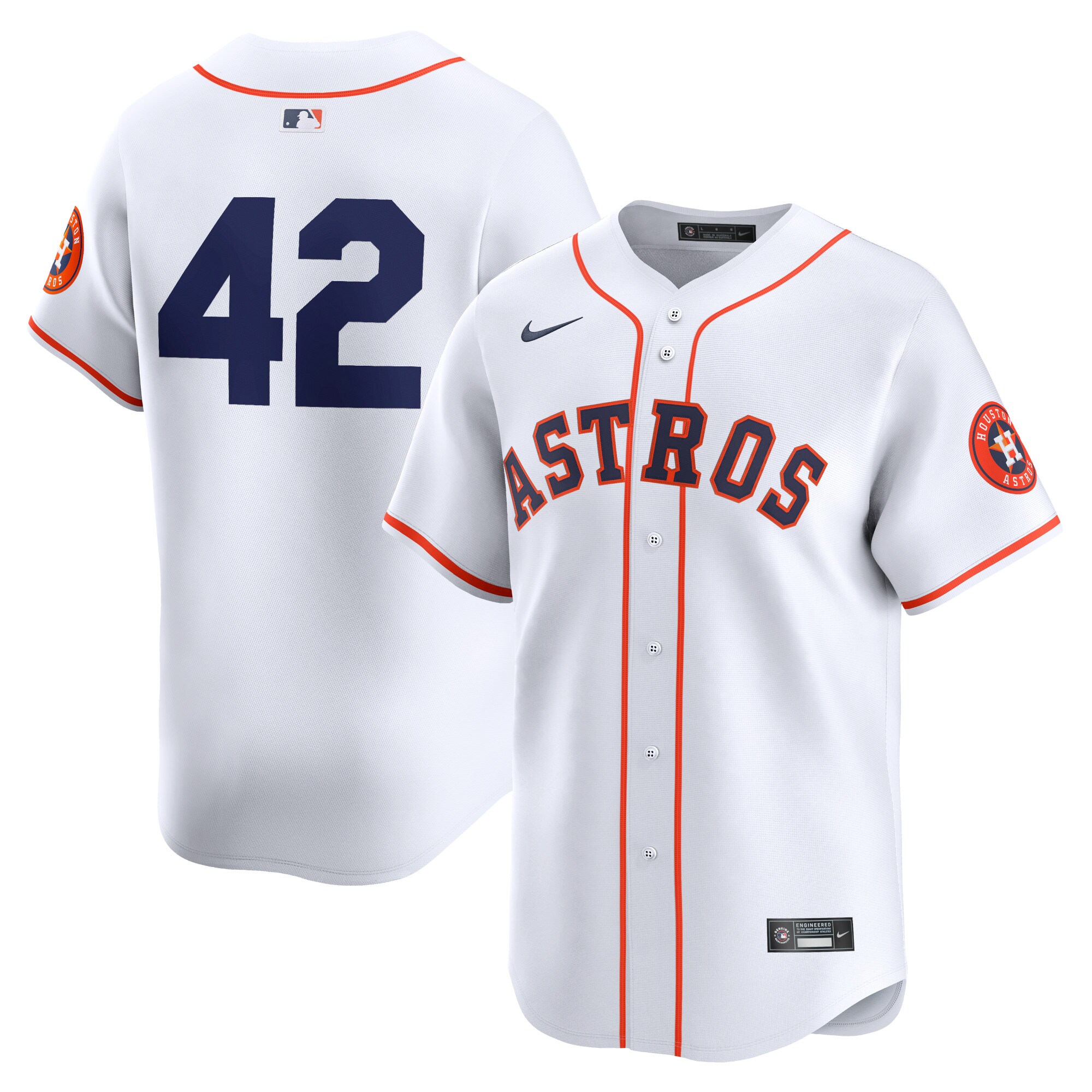 Houston Astros  2024 Jackie Robinson Day Home Limited Jersey White