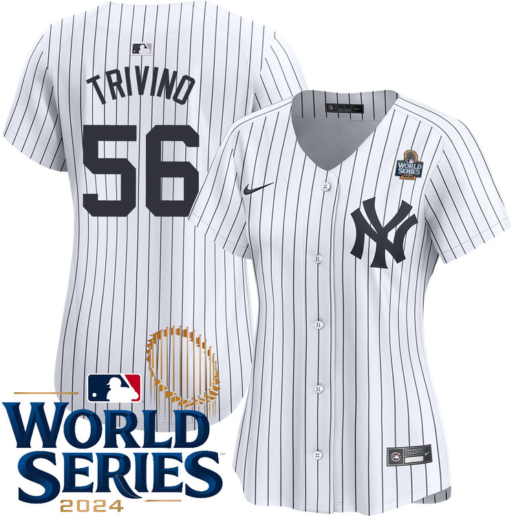 Lou Trivino New York Yankees Women's Home Limited World Series Jersey