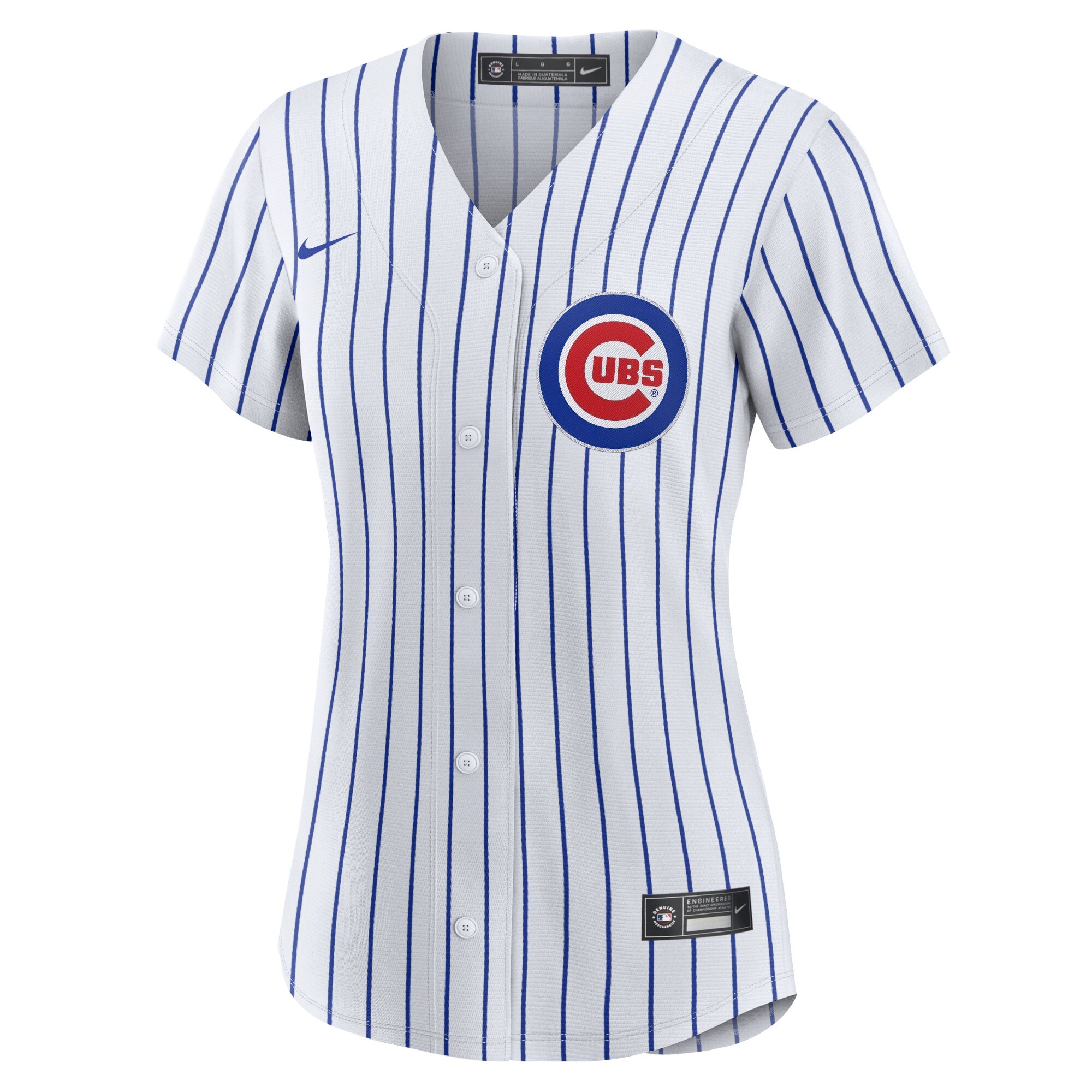 Chicago Cubs  Women's Home Blank Replica Jersey - White