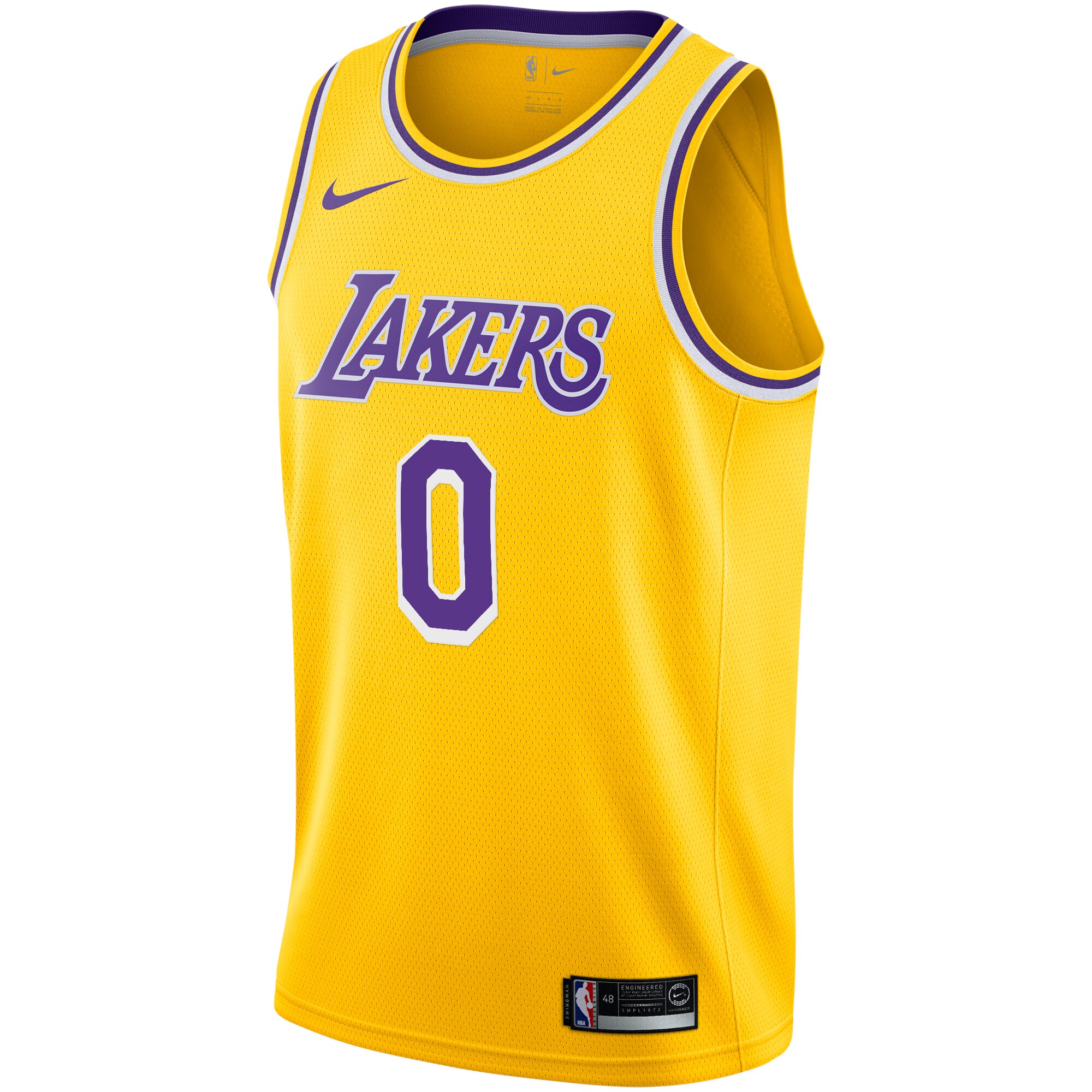 Russell Westbrook Los Angeles Lakers 2020\/21 Swingman Player Jersey Gold - Icon Edition