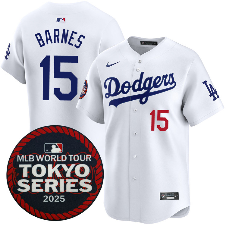 Austin Barnes Los Angeles Dodgers Home 2025 Tokyo Series Jersey