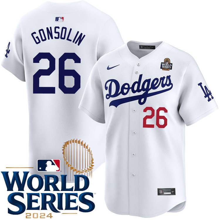 Tony Gonsolin Los Angeles Dodgers Youth Home Limited World Series Jersey