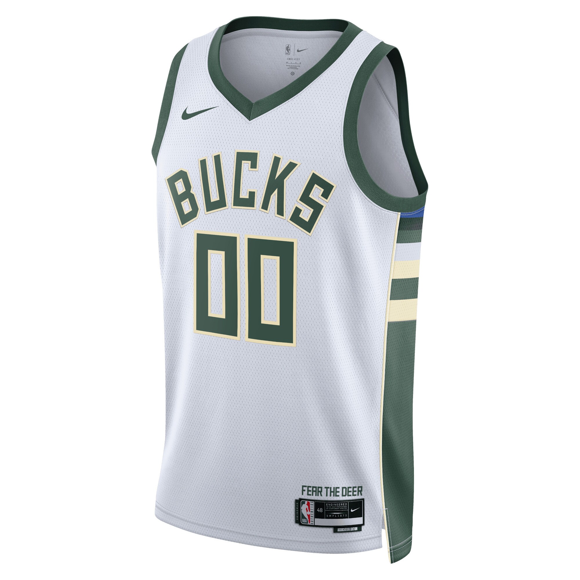 Milwaukee Bucks Unisex Swingman Custom Jersey White - Association Edition