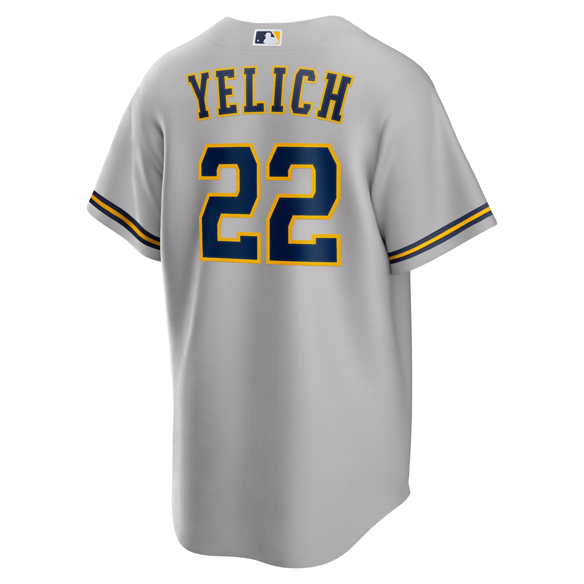 Christian Yelich Milwaukee Brewers  Alternate Replica Player Jersey - Gray