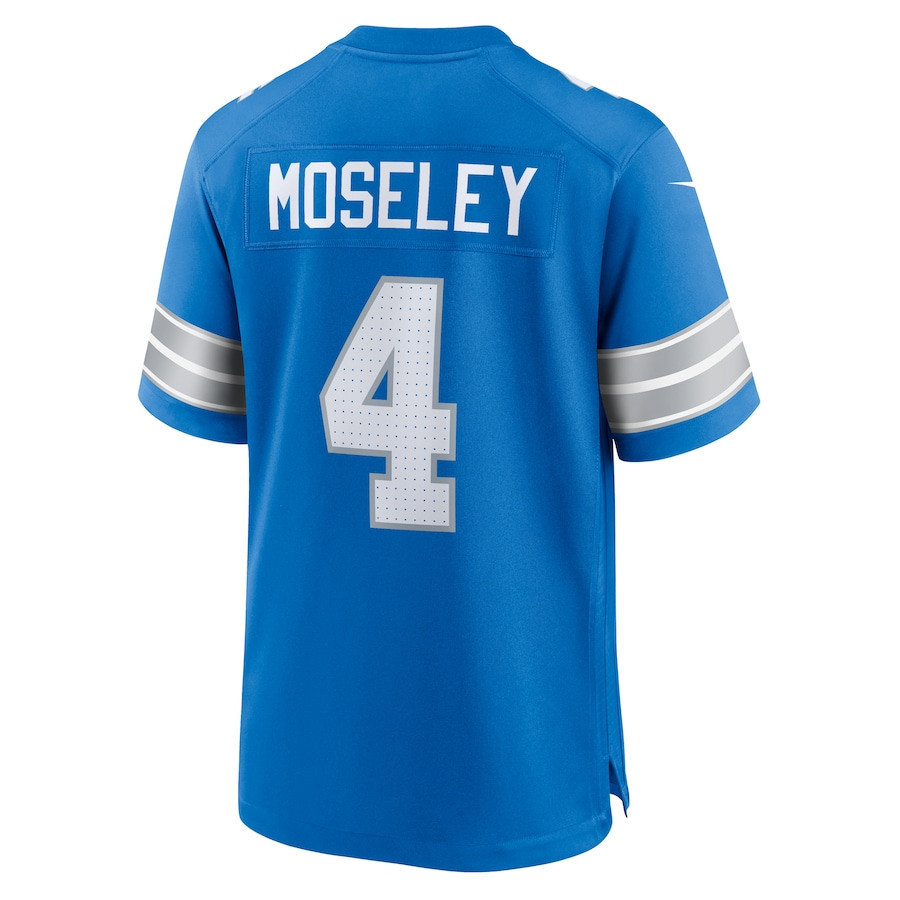Emmanuel Moseley #4 Detroit Lions Super Bowl LIX Jersey - Men's - Blue