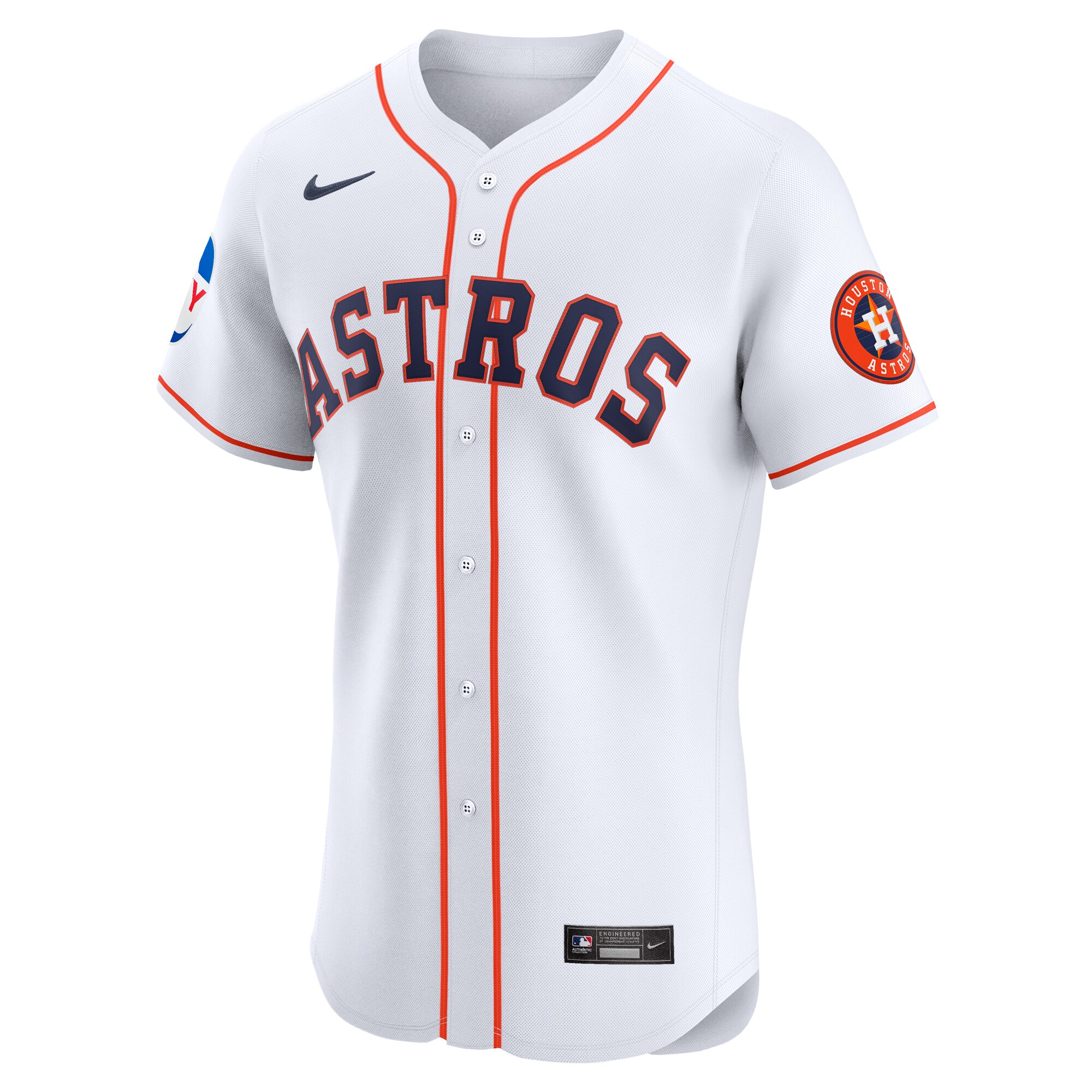 Houston Astros  Home Elite Patch Jersey - White