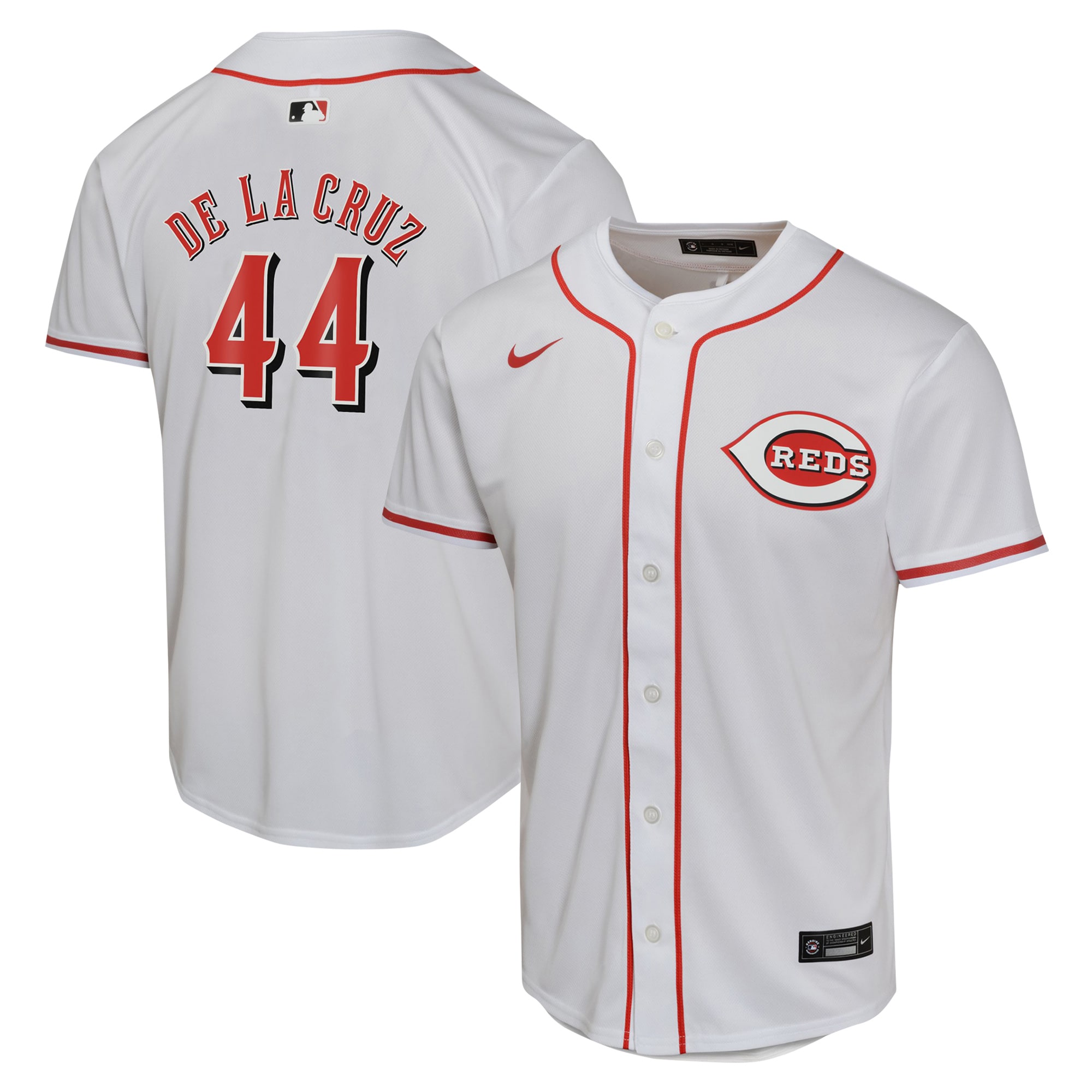 Elly De La Cruz Cincinnati Reds  Youth Home Game Player Jersey - White