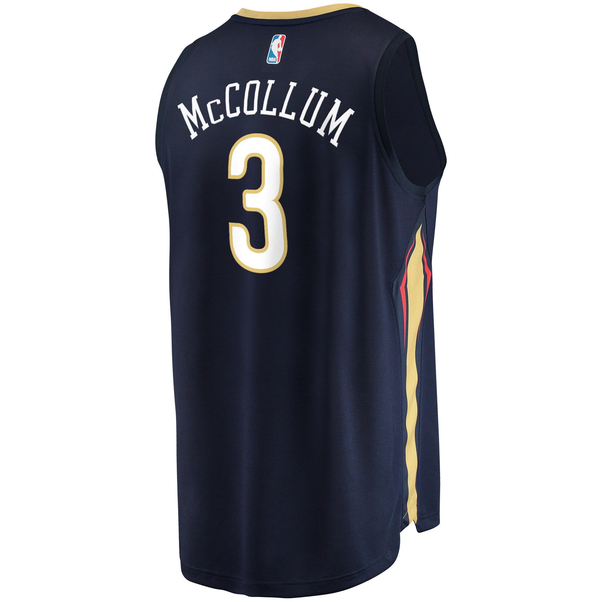 C.J. McCollum New Orleans Pelicans Fanatics Youth Fast Break Replica Player Jersey Navy - Icon Edition