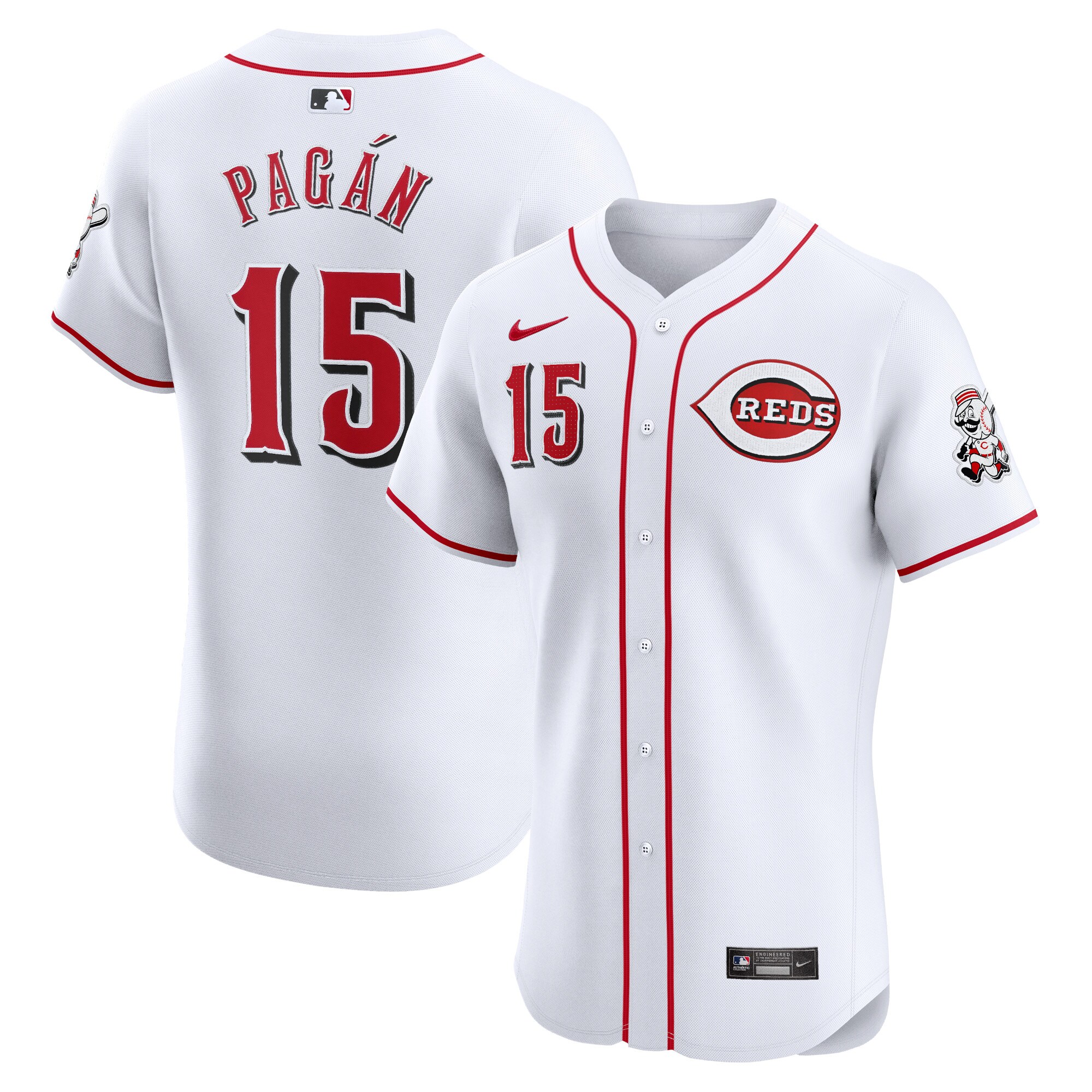 Emilio Pagan Cincinnati Reds  Home Elite Player Jersey - White