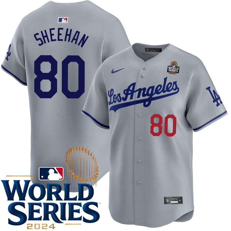 Emmet Sheehan Los Angeles Dodgers Road Limited World Series Jersey