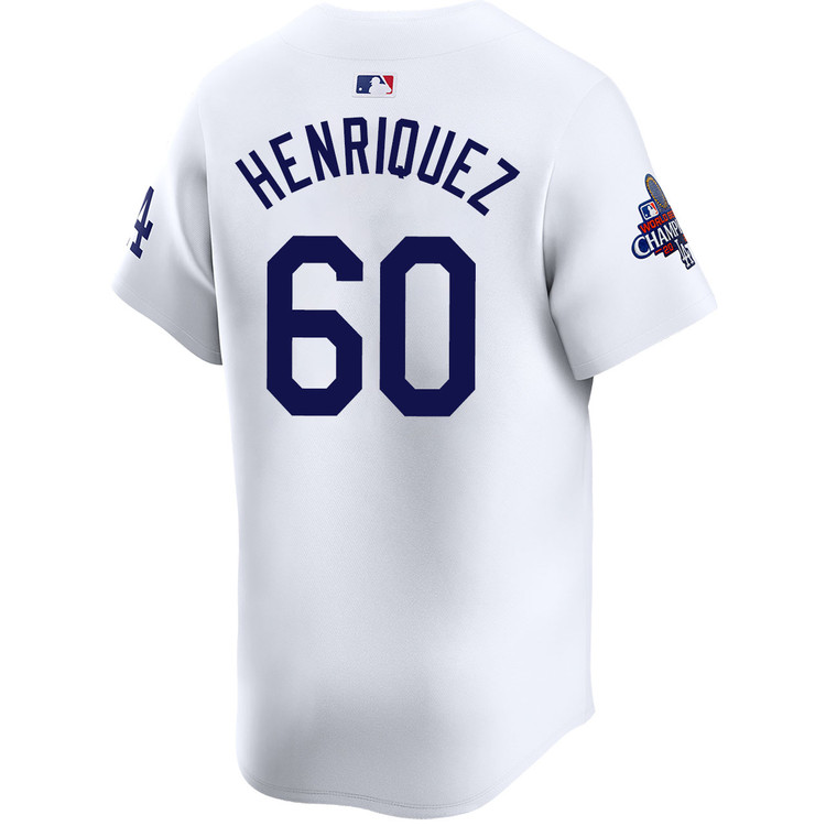 Edgardo Henriquez Los Angeles Dodgers Home Limited World Series Champions Jersey