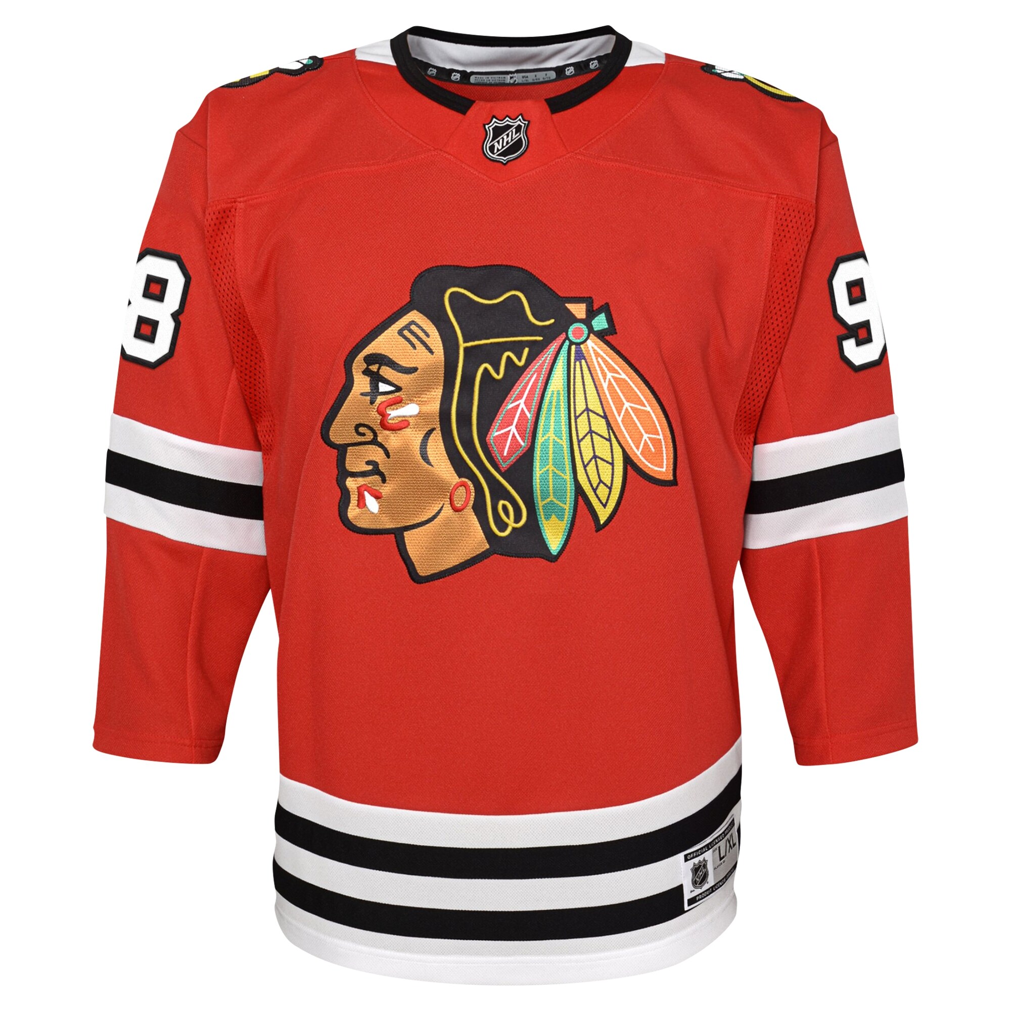 Connor Bedard Chicago Blackhawks Youth Home PremierPlayer Jersey - Red