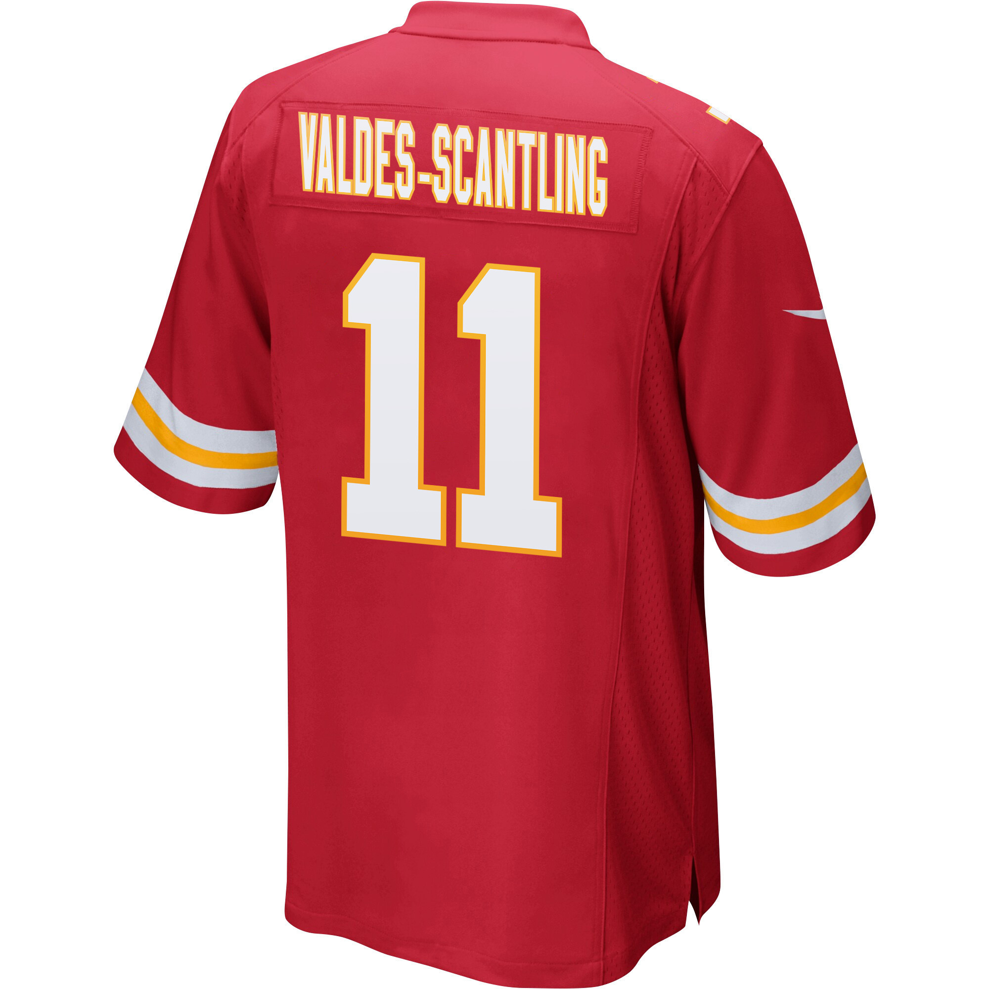 Marquez Valdes-Scantling 11 Kansas City Chiefs Super Bowl LVII Champions 3 Stars Men Game Jersey - Red