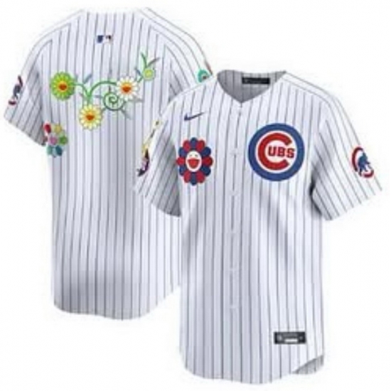 Chicago Cubs Blank White 2025 Tokyo Series Limited Stitched Baseball Jersey