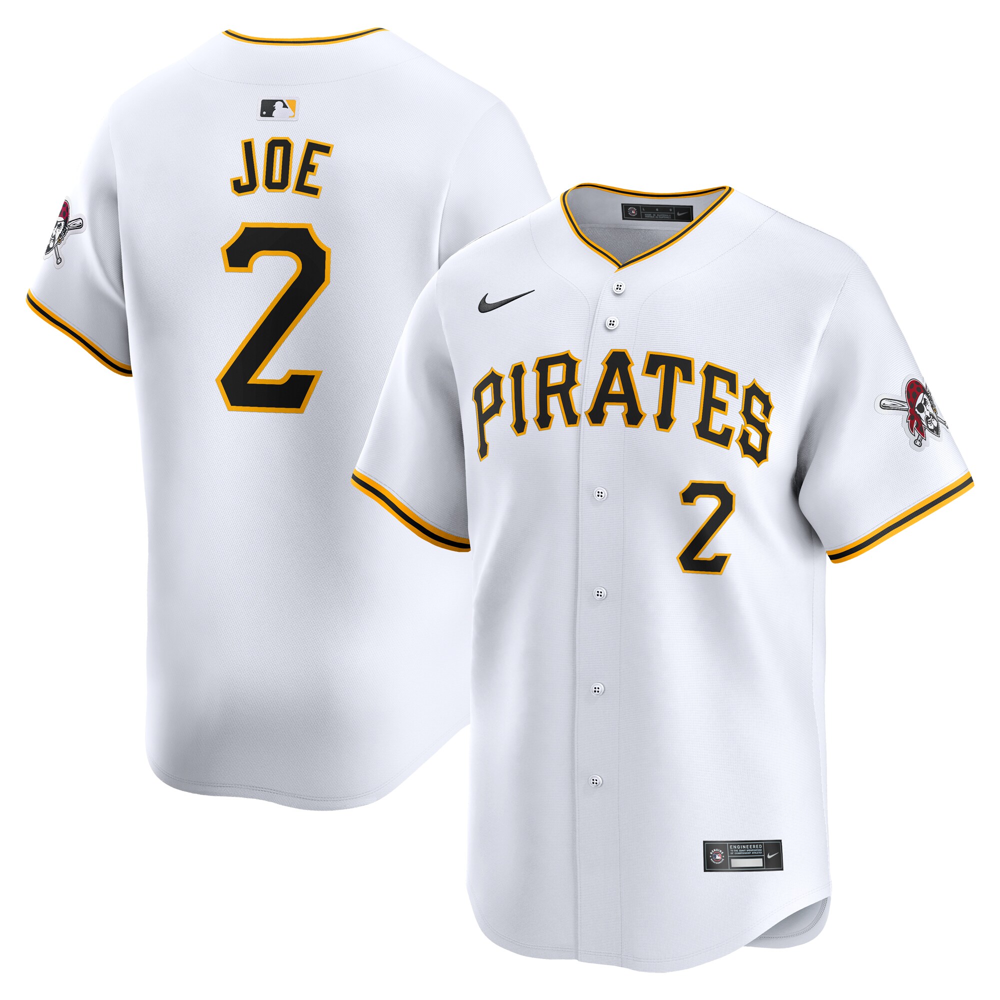 Connor Joe Pittsburgh Pirates  Home Limited Player Jersey White