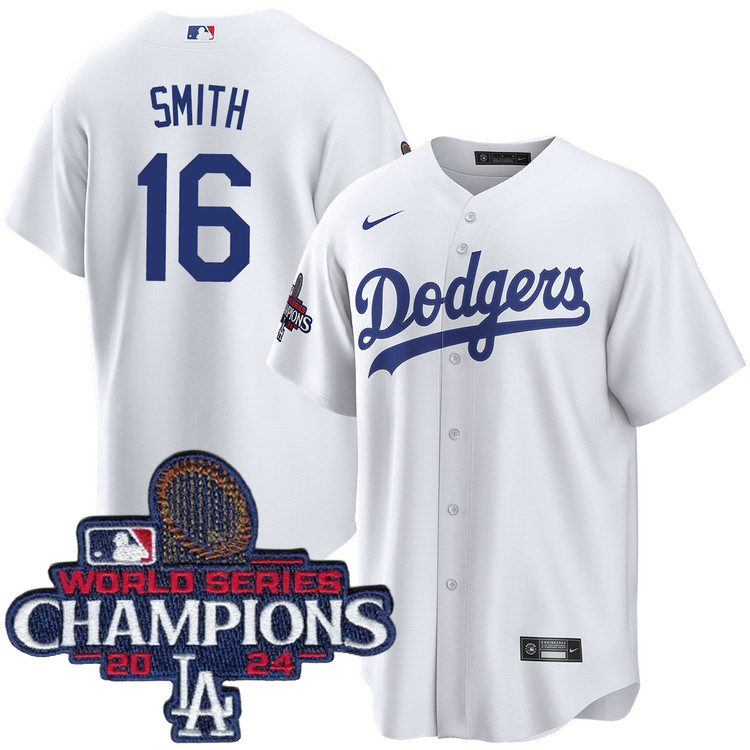Will Smith Los Angeles Dodgers Home World Series Champions Jersey