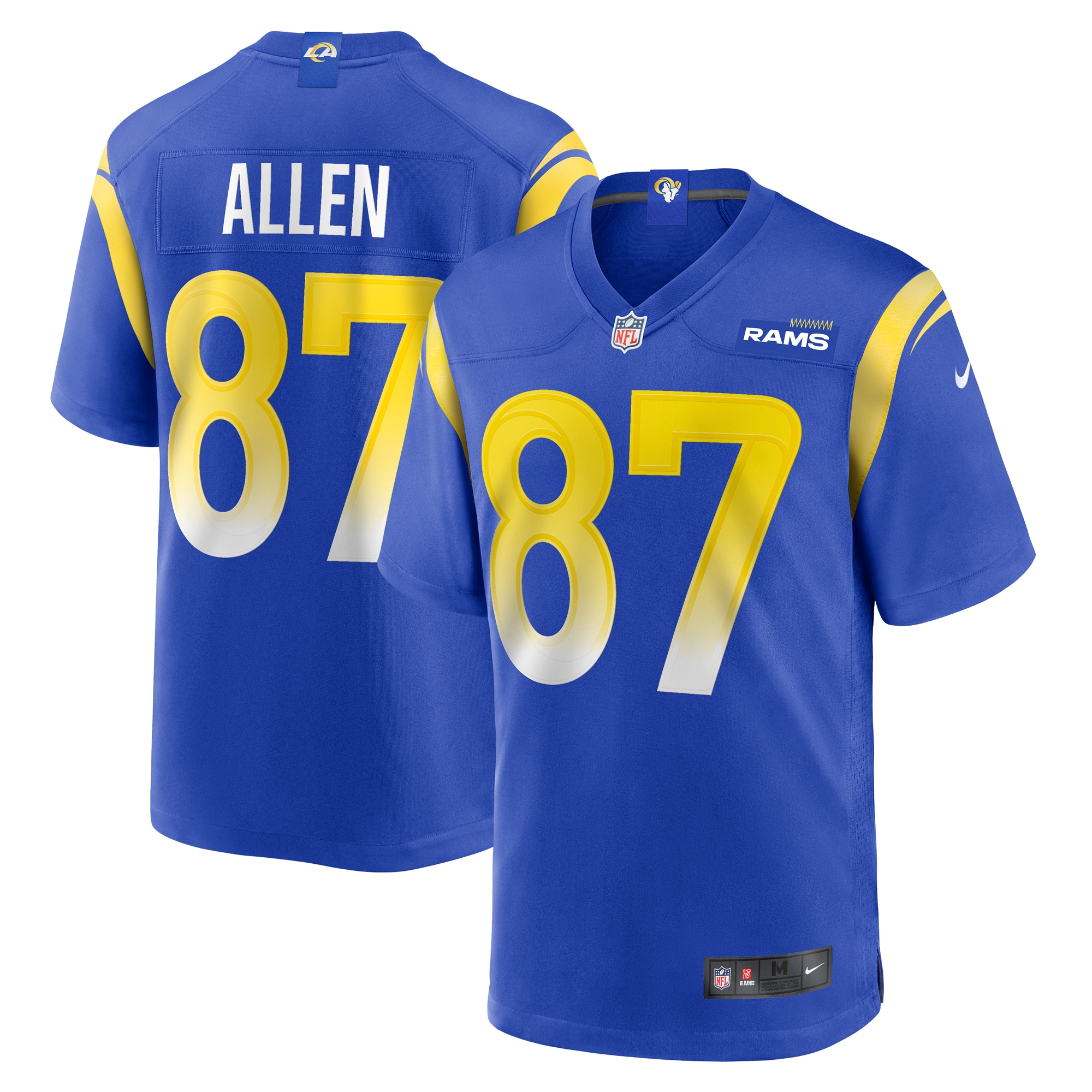 Davis Allen Los Angeles Rams  Home Game Jersey - Royal