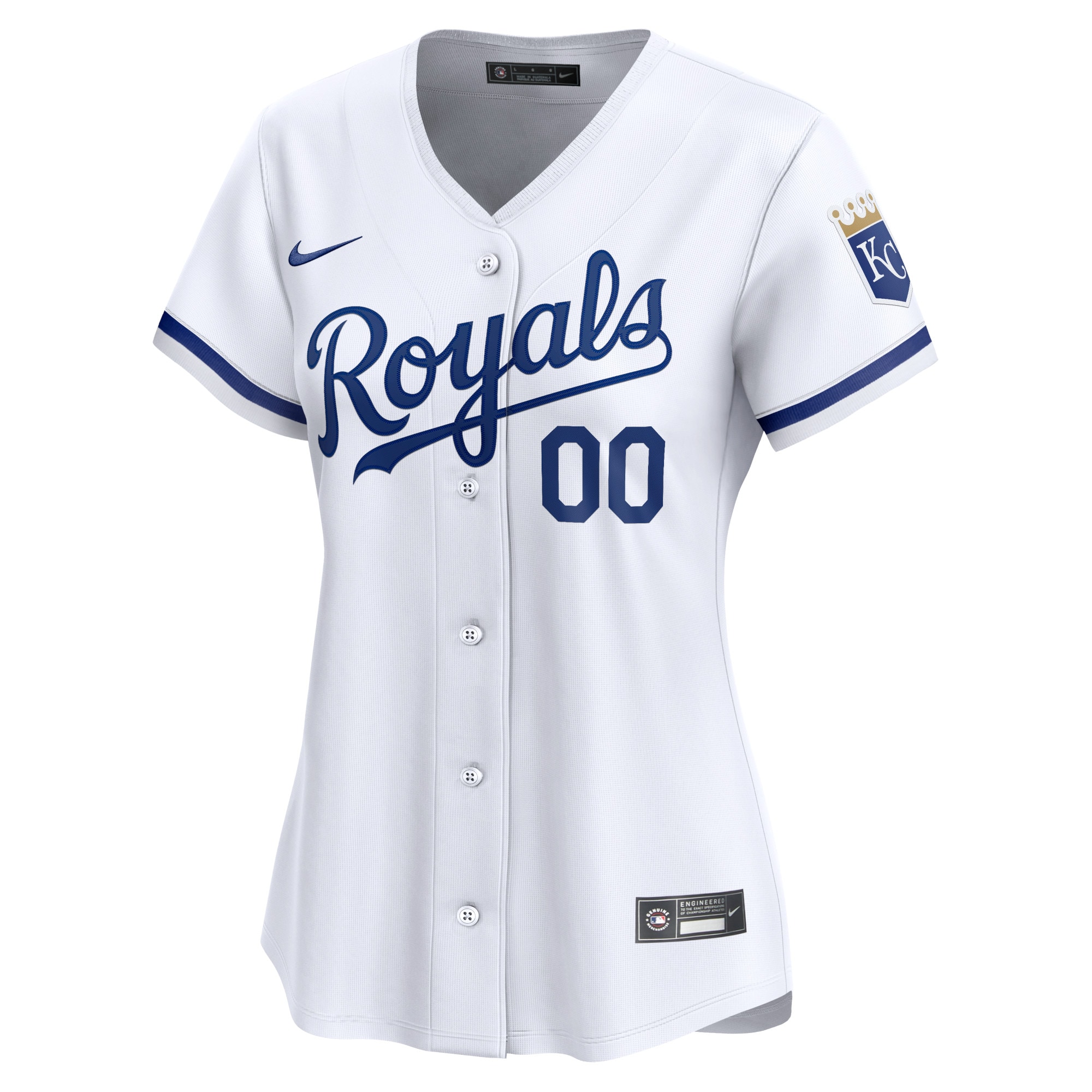 Kansas City Royals  Women's Home Limited Custom Jersey - White