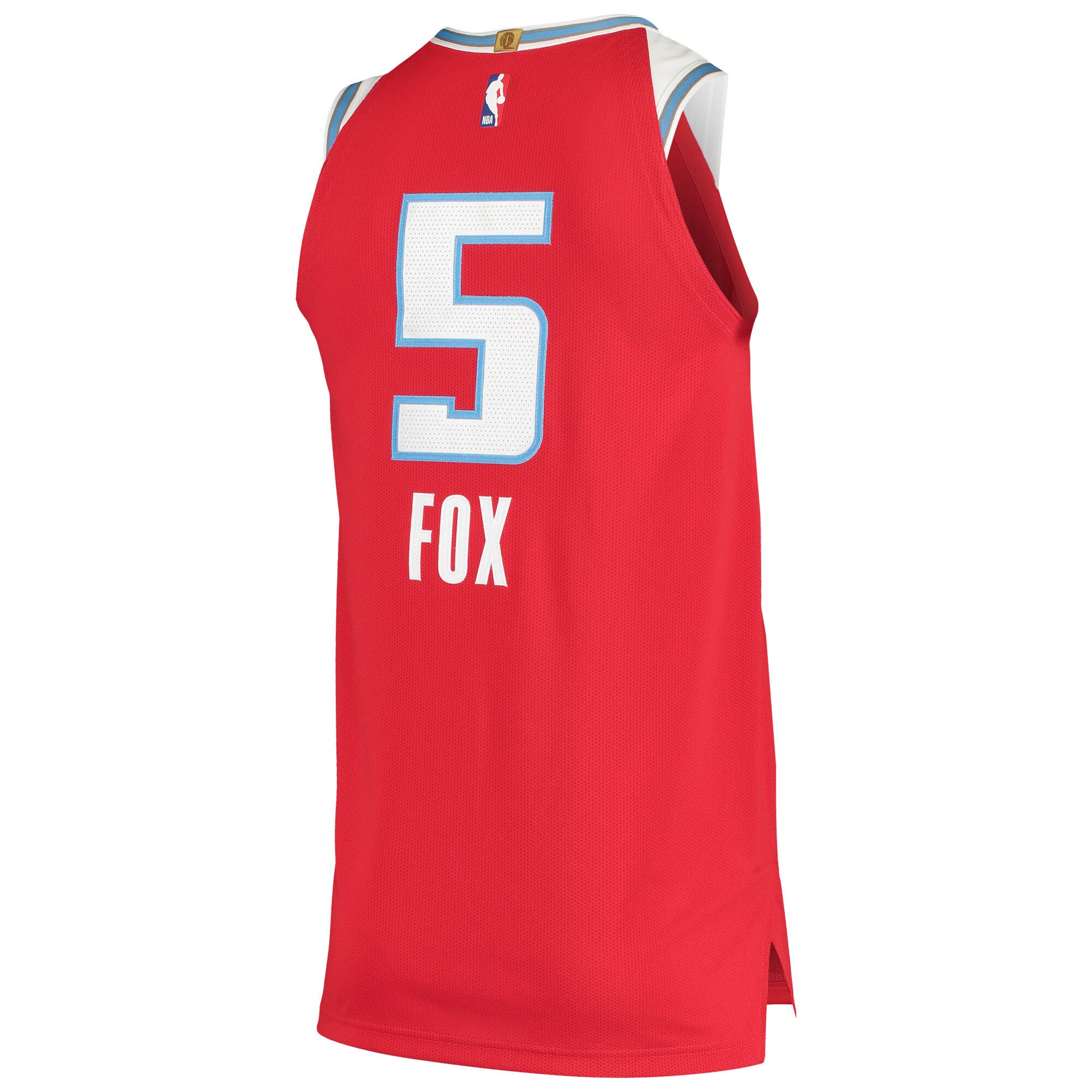 De'Aaron Fox Sacramento Kings  Authentic Badge Jersey - City Edition - Red