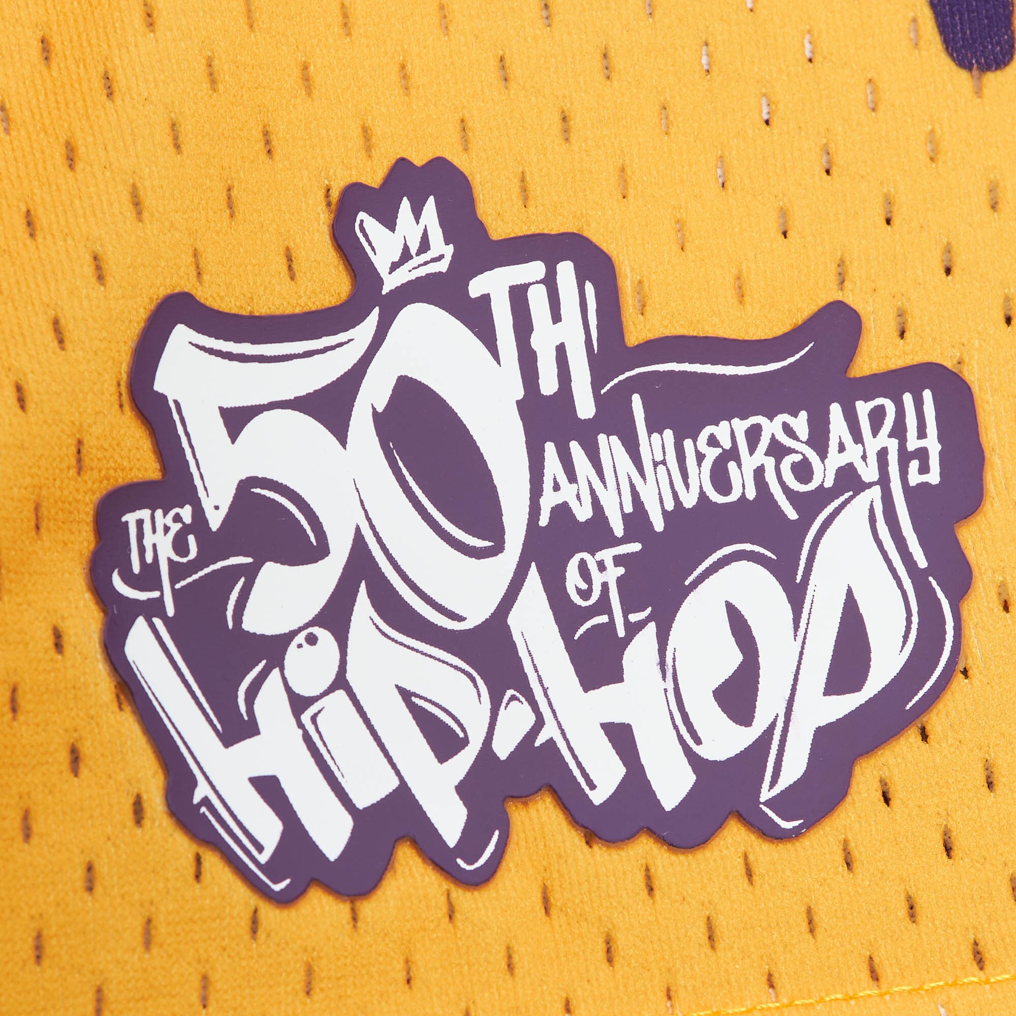 Los Angeles Lakers Mitchell & Ness x Tats Cru Hardwood Classics Fashion Jersey - Gold