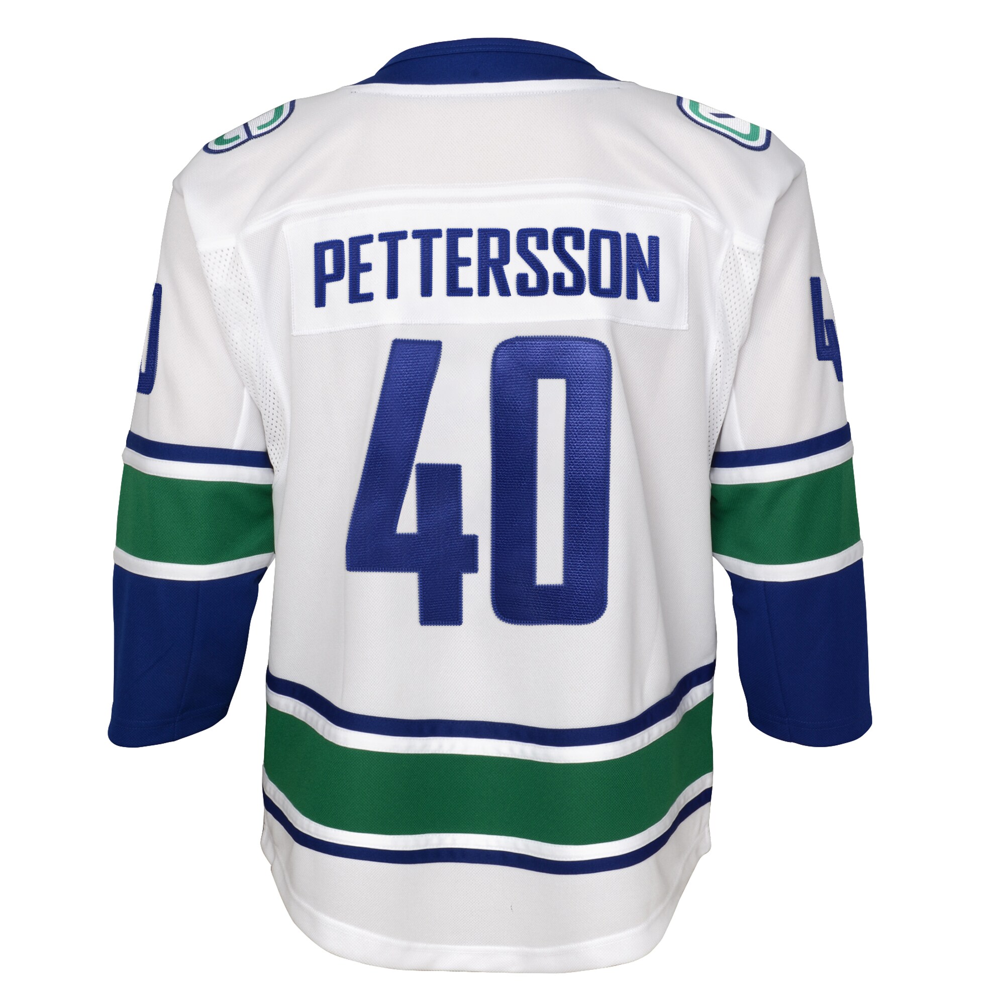 Elias Pettersson Vancouver Canucks Youth 2019\/20 Away Premier Player Jersey - White