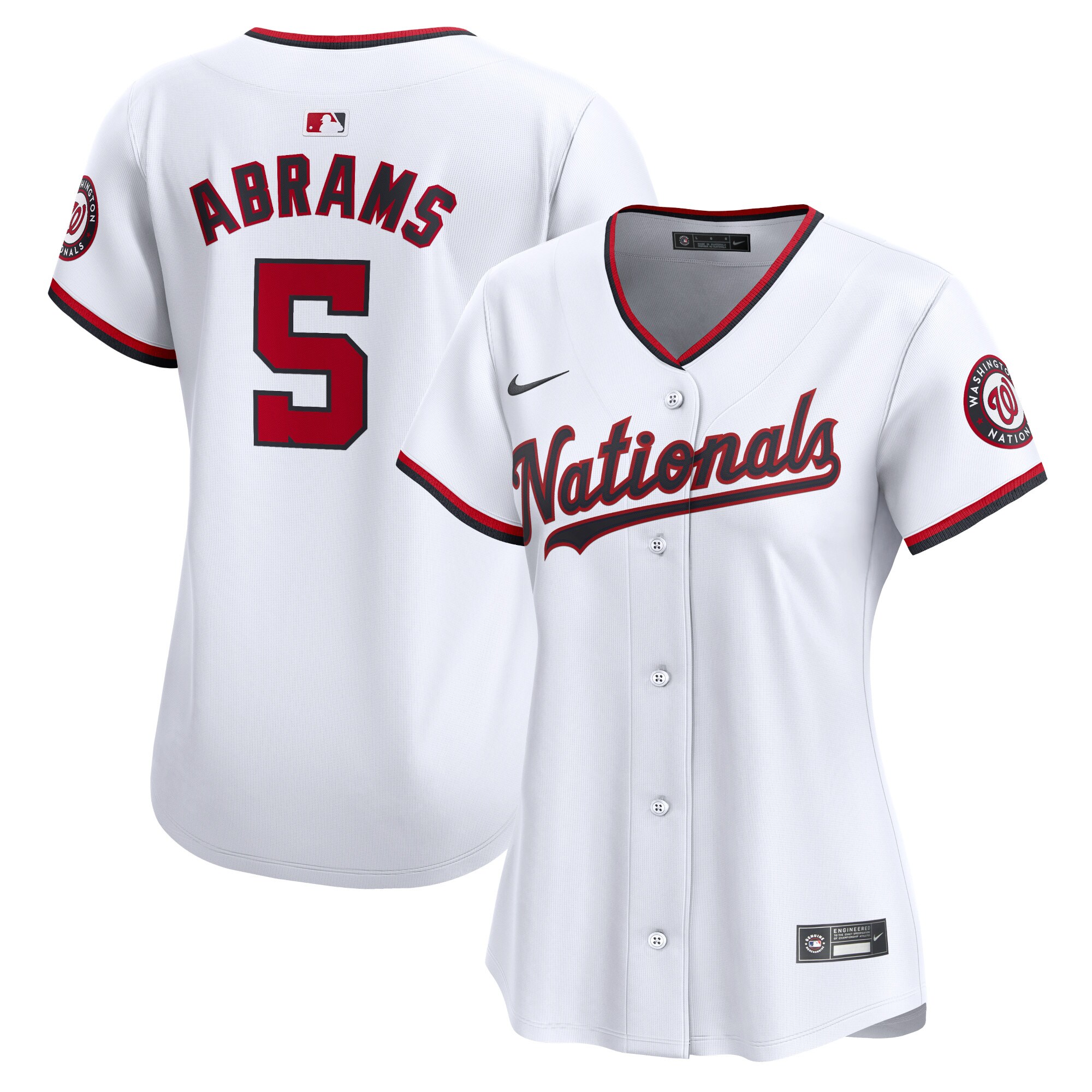 CJ Abrams Washington Nationals Women's Home Limited Player Jersey White