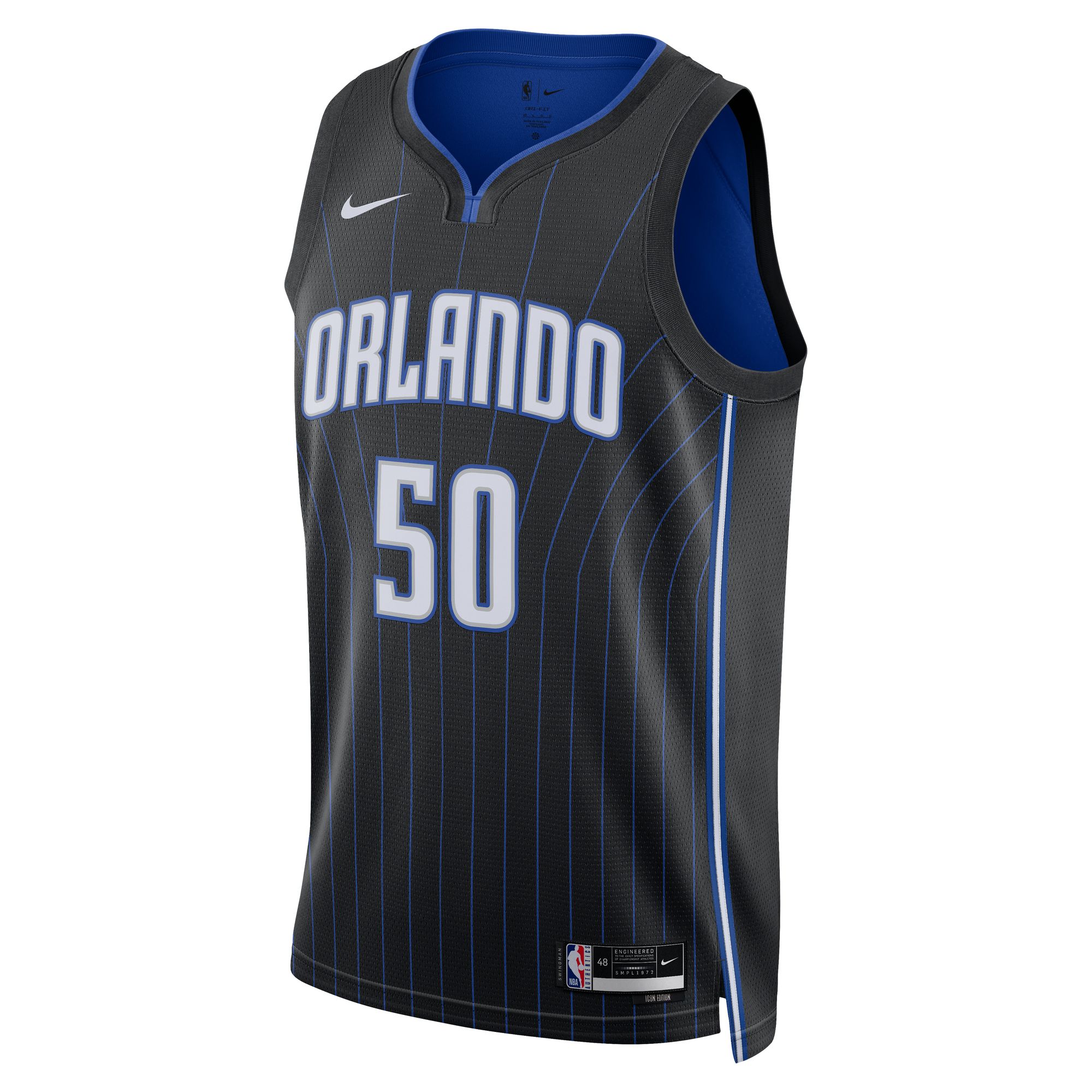 Cole Anthony Orlando Magic Unisex Swingman Jersey - Icon Edition - Black