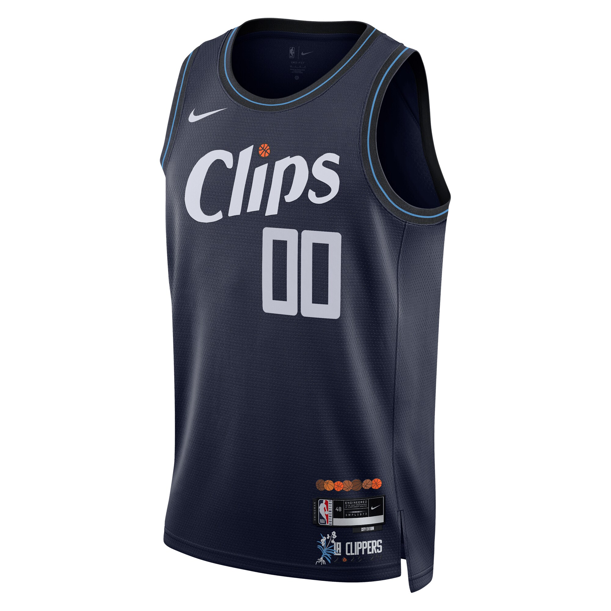 LA Clippers Unisex 2023\/24 Custom Swingman Jersey - Navy - City Edition