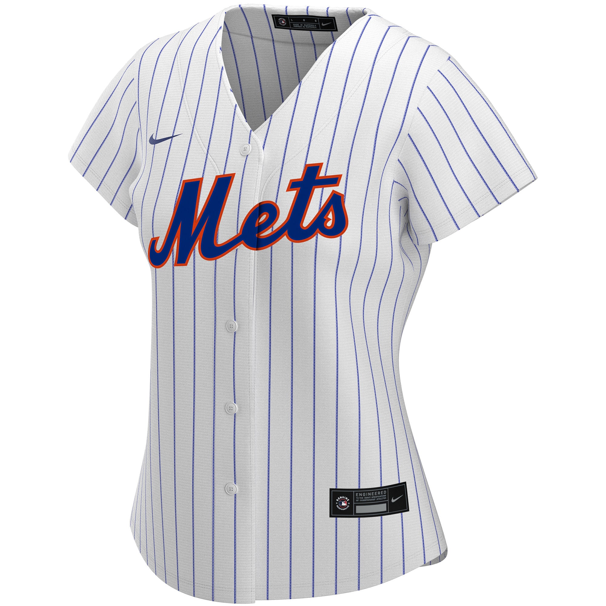 New York Mets  Women's Home Replica Custom Jersey - White