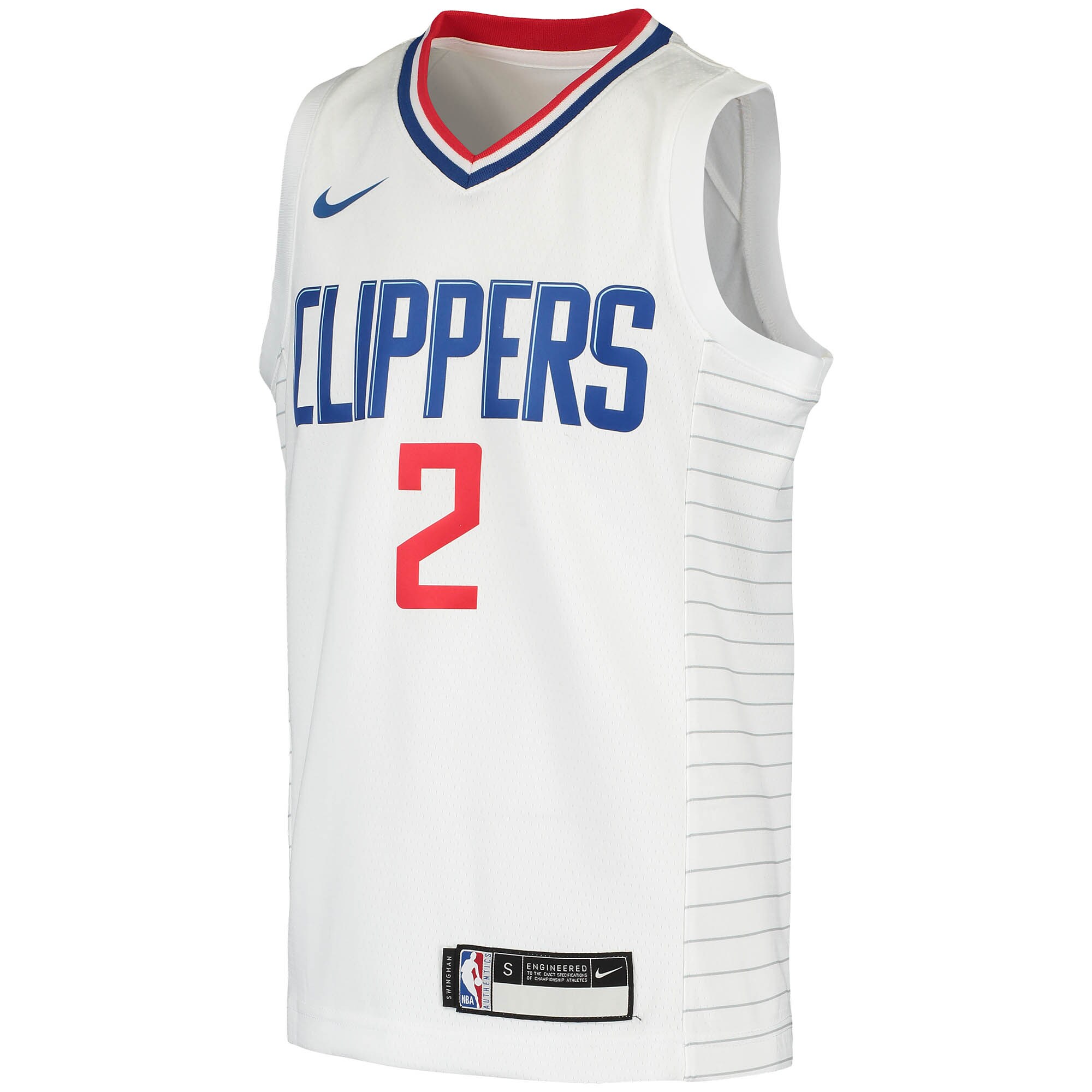 Kawhi Leonard LA Clippers Youth 2020\/21 Swingman Jersey - Association Edition - White