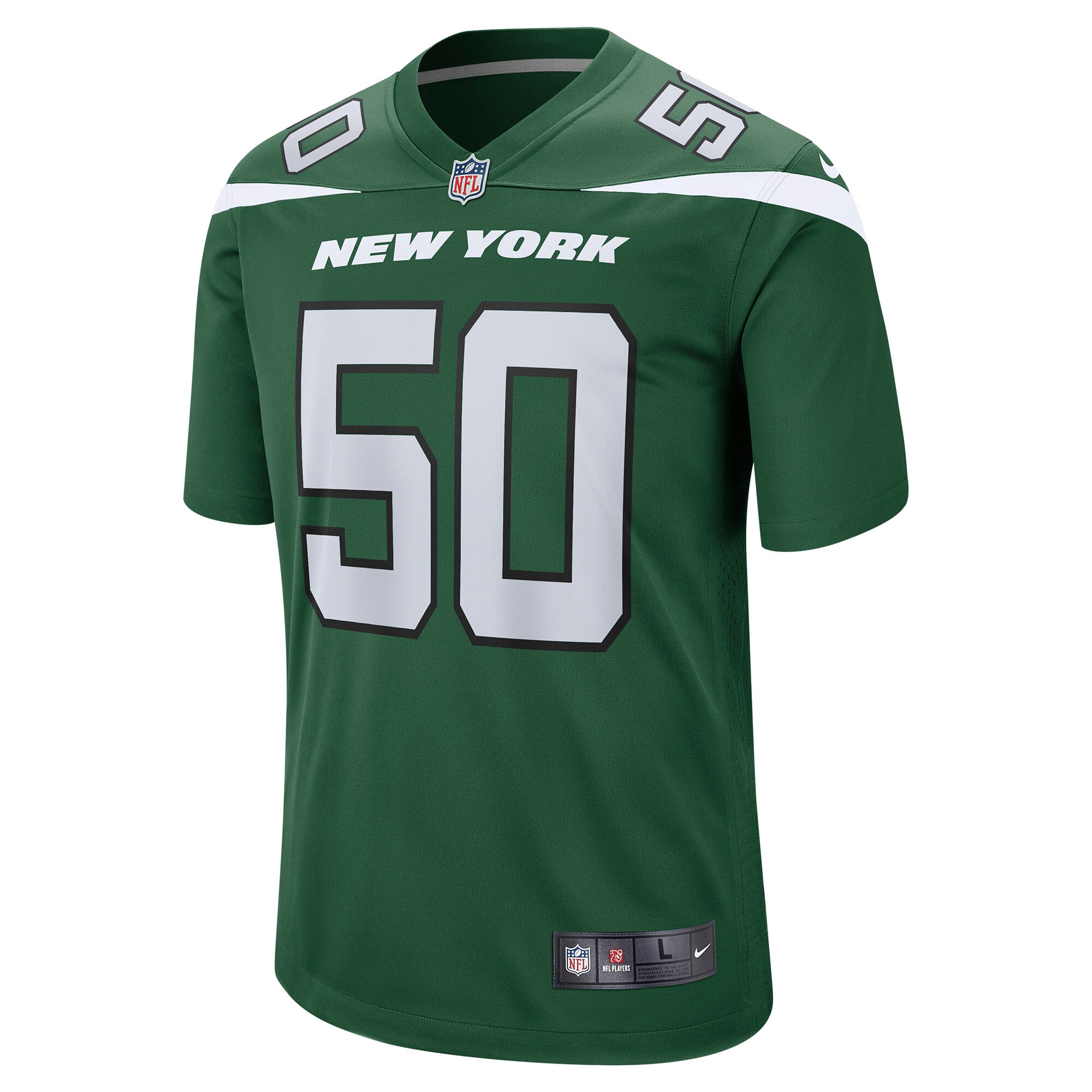 Bradlee Anae New York Jets  Game Player Jersey - Gotham Green
